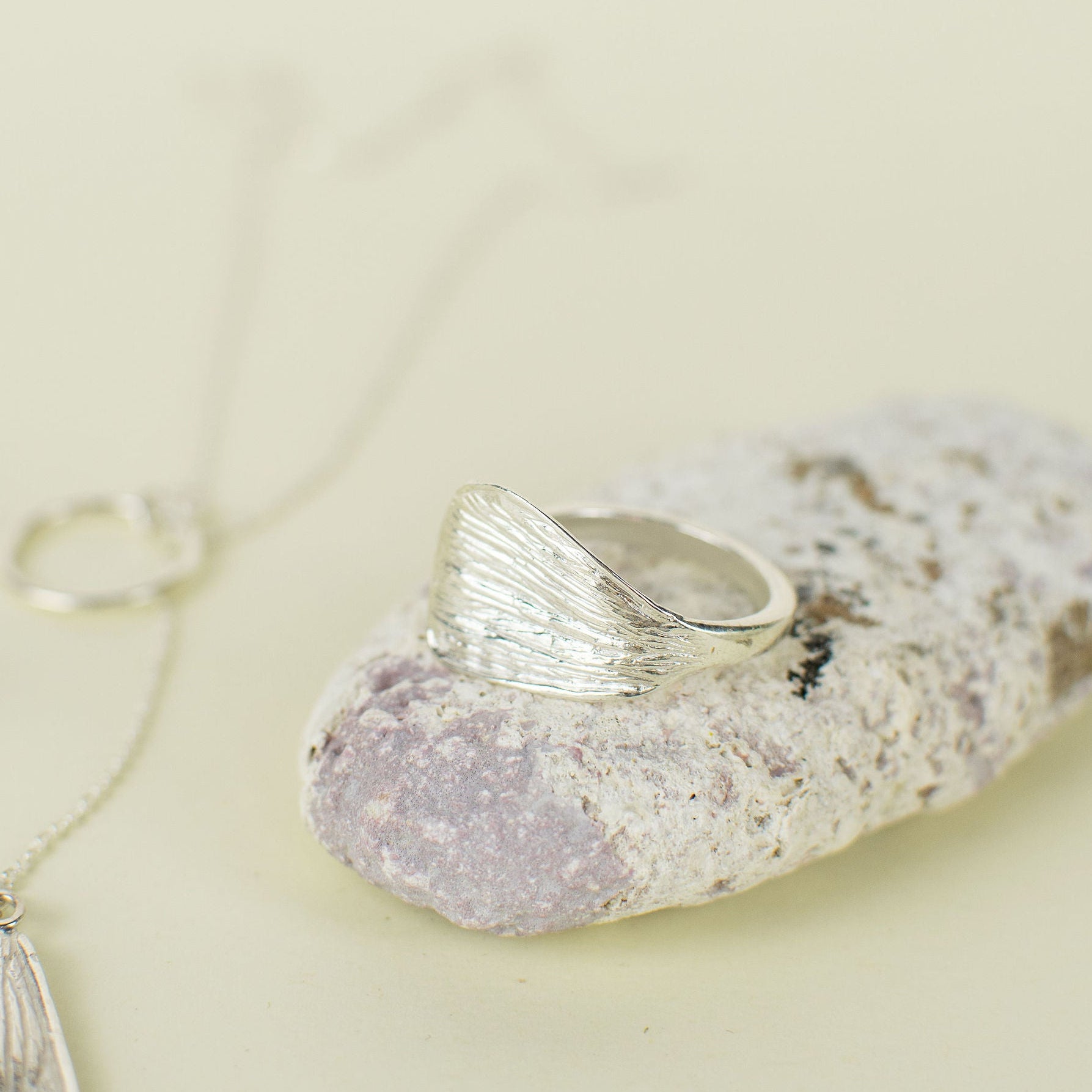 Anillo Cempasúchil Plata