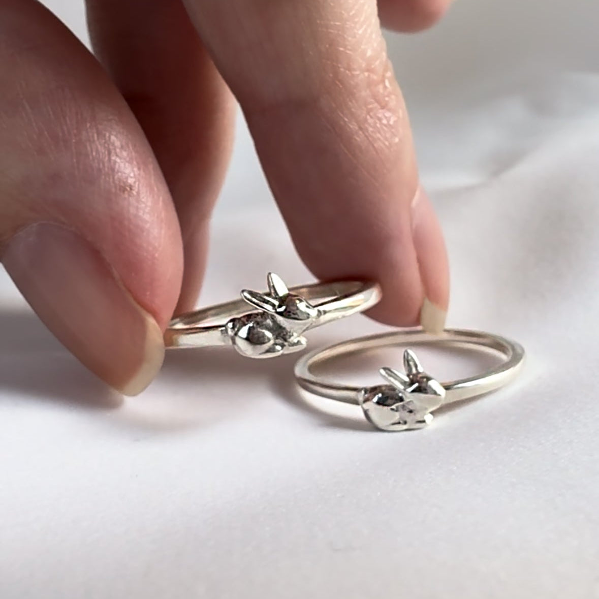 Anillo conejo Mini Plata Joyeria Mexicana Inspirado en Mexico Plata de Ley