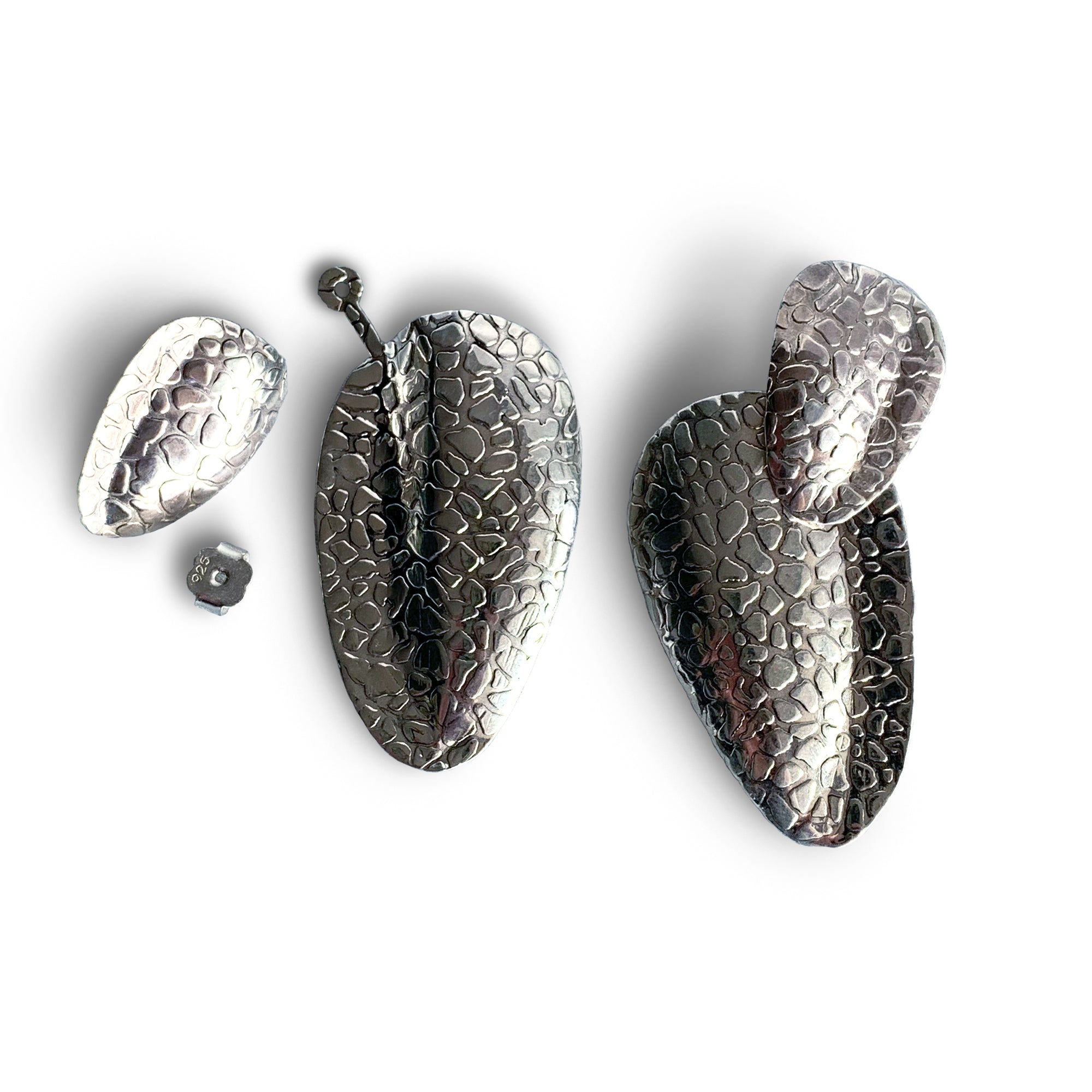 Silver Nopal Earrings