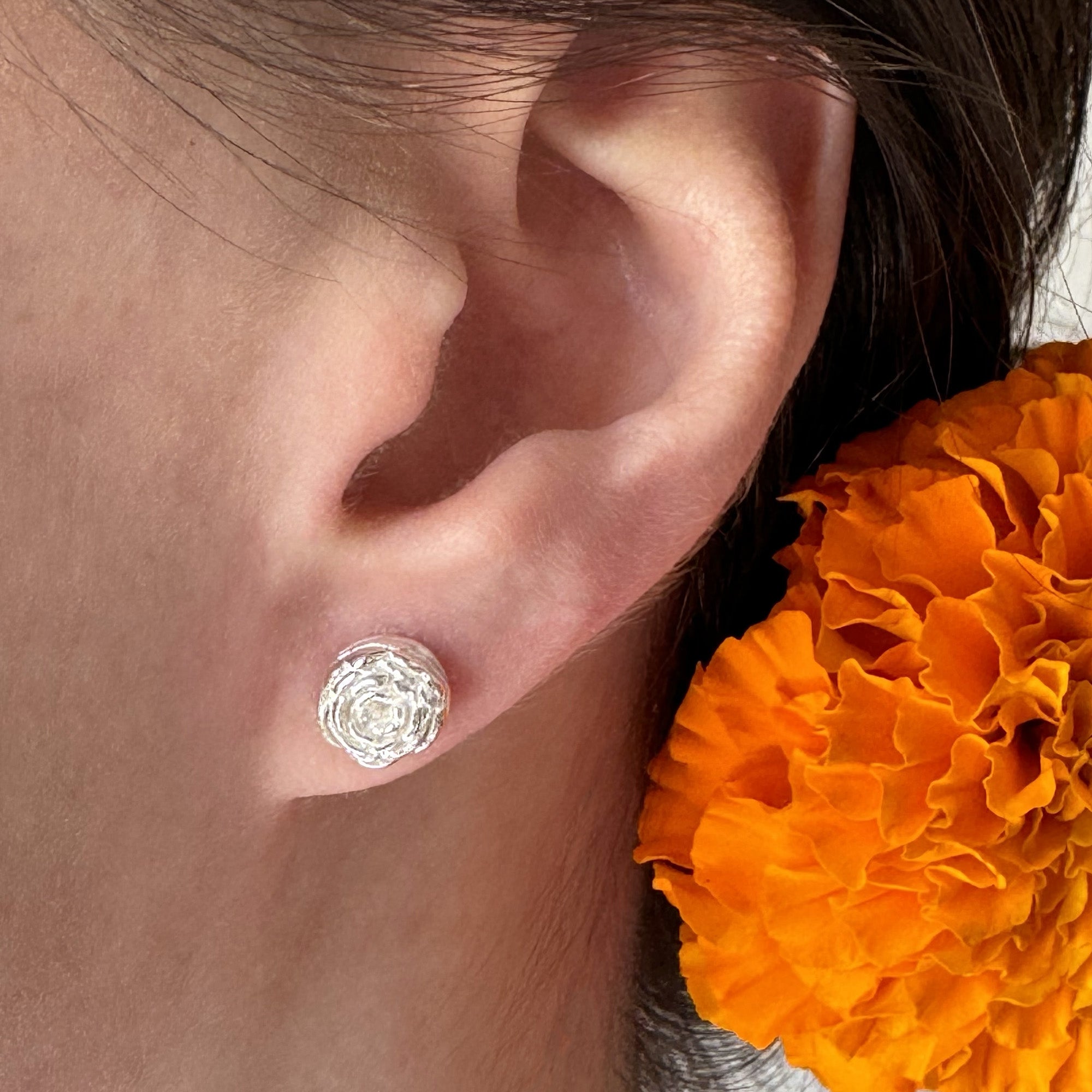 Set Flor de Cempasúchil Plata