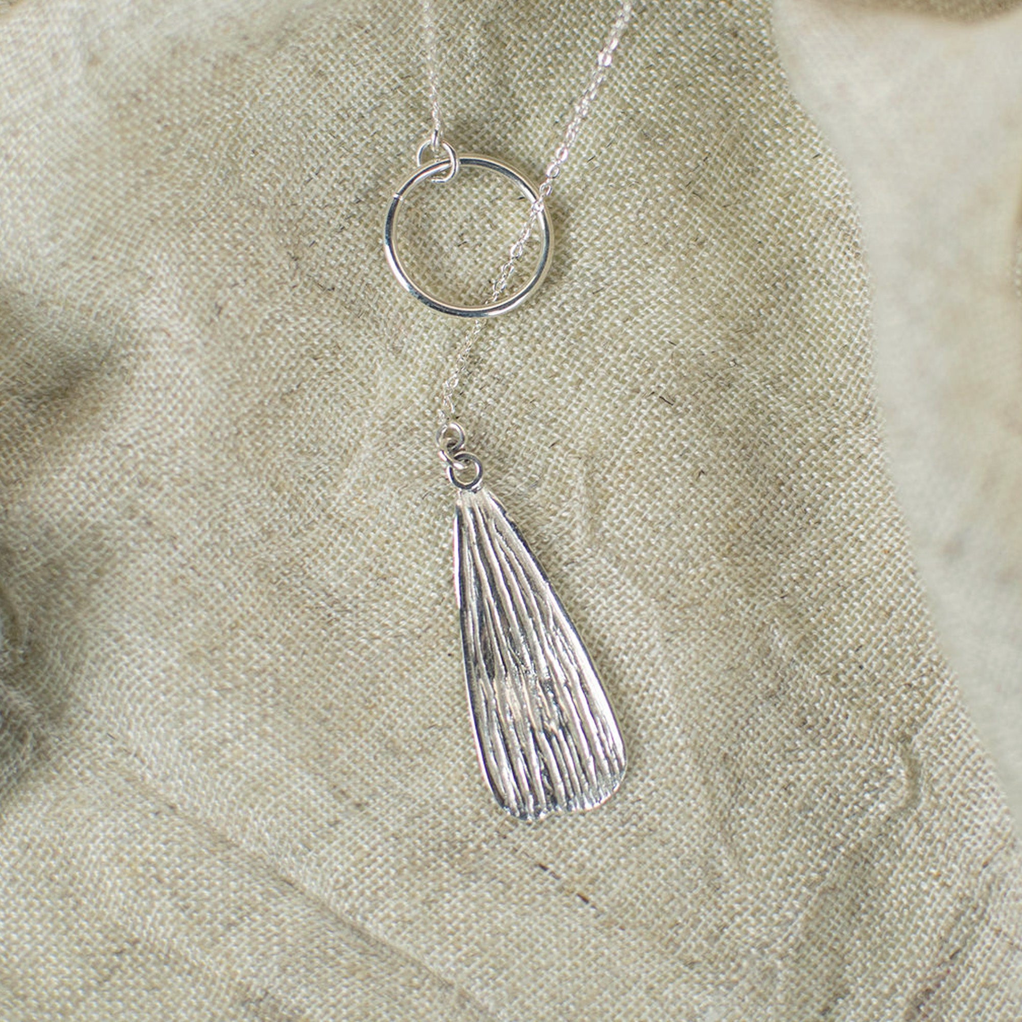 Collar Ajustable Plata Petalo Flor Cempasuchil Cadena Dije