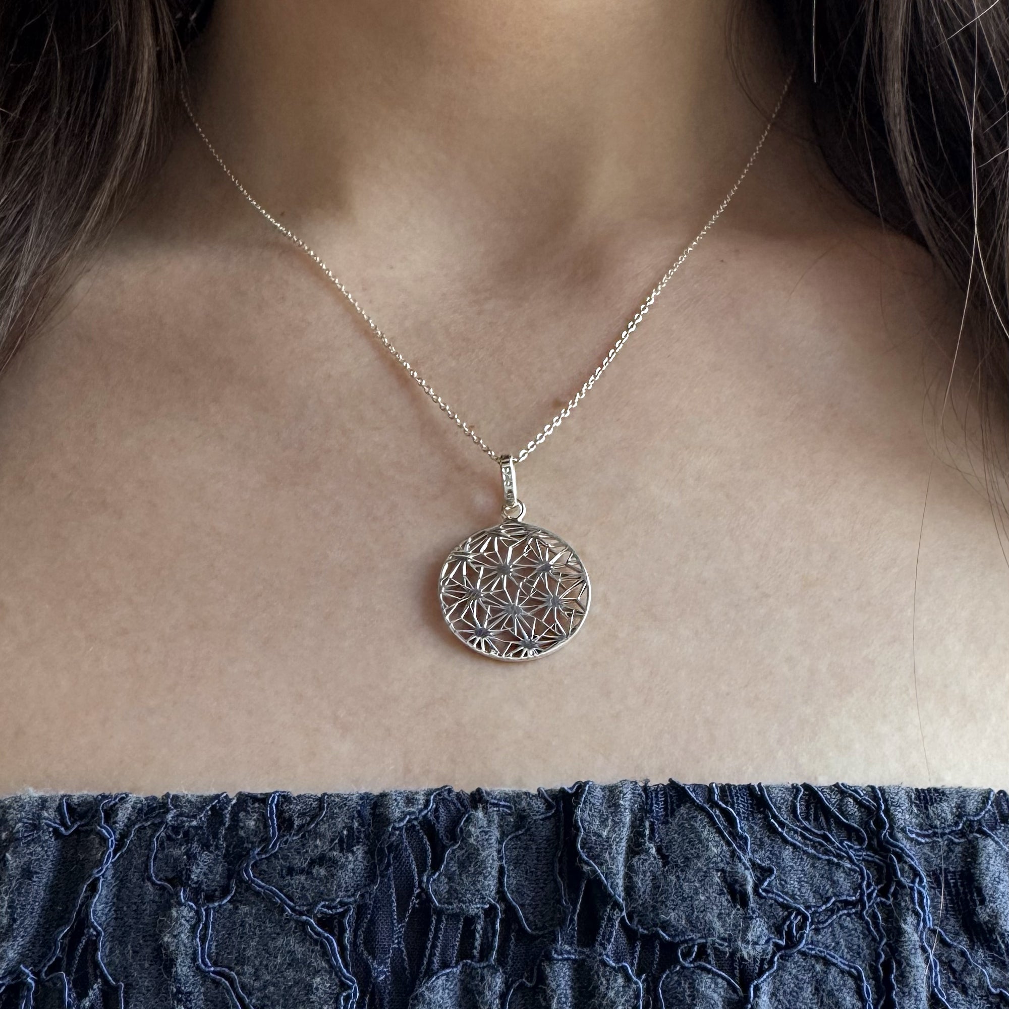 Collar Cactus Acuña Plata