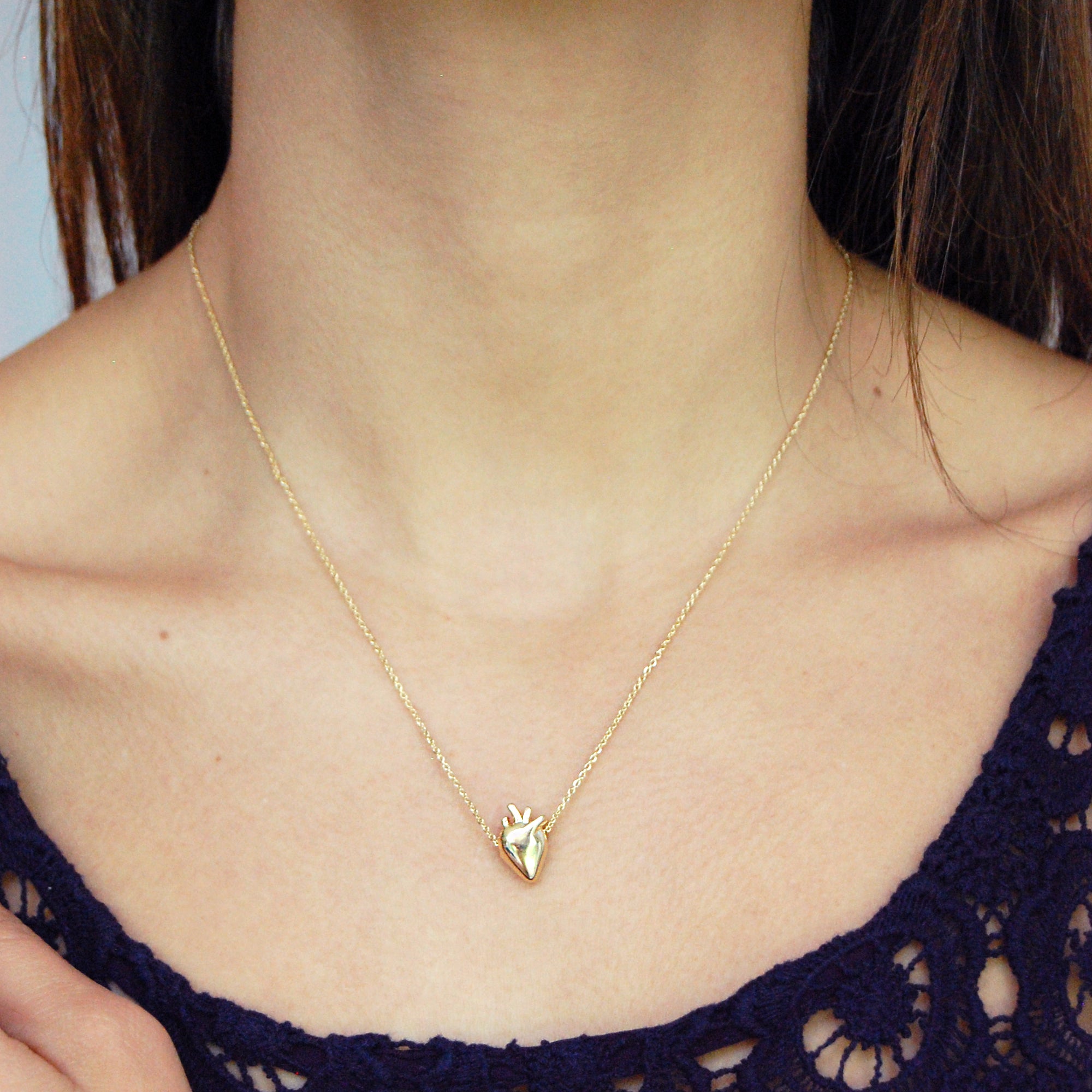 Gold Vermeil Corazón Mexicano Necklace