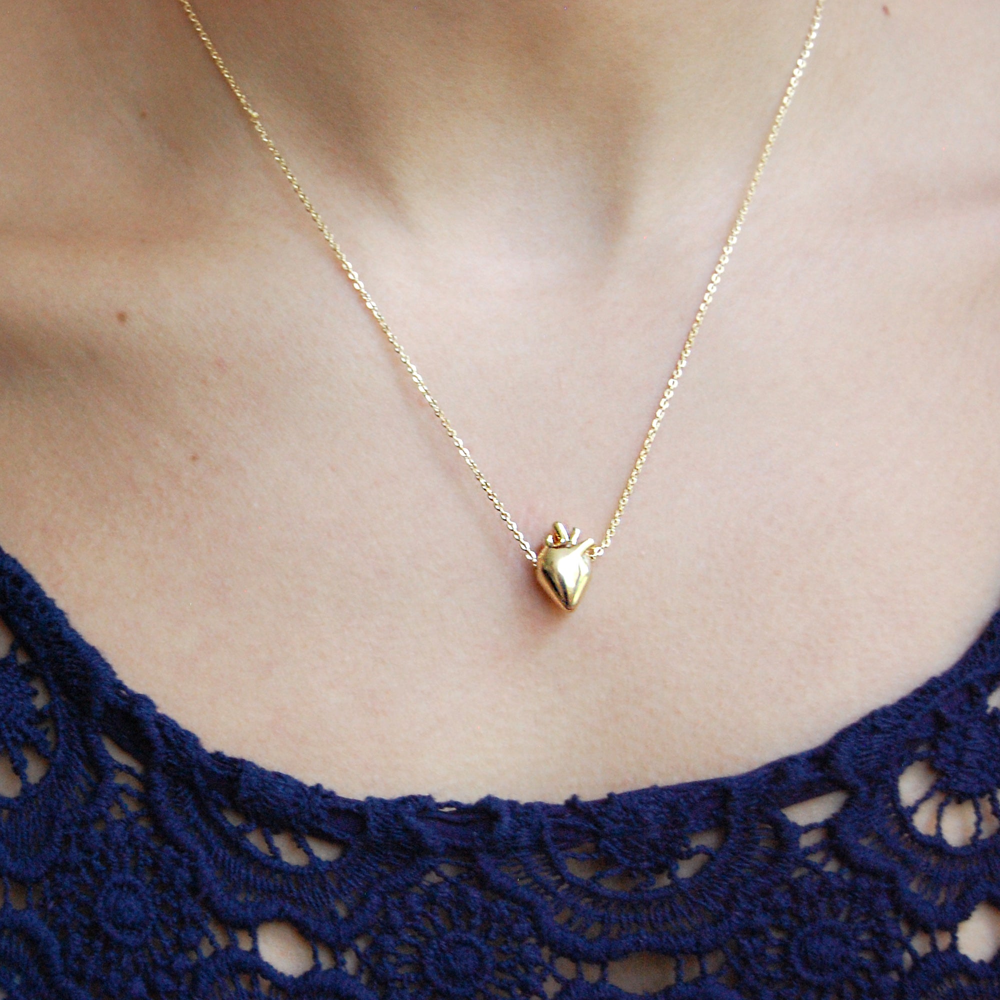 Gold Vermeil Corazón Mexicano Necklace