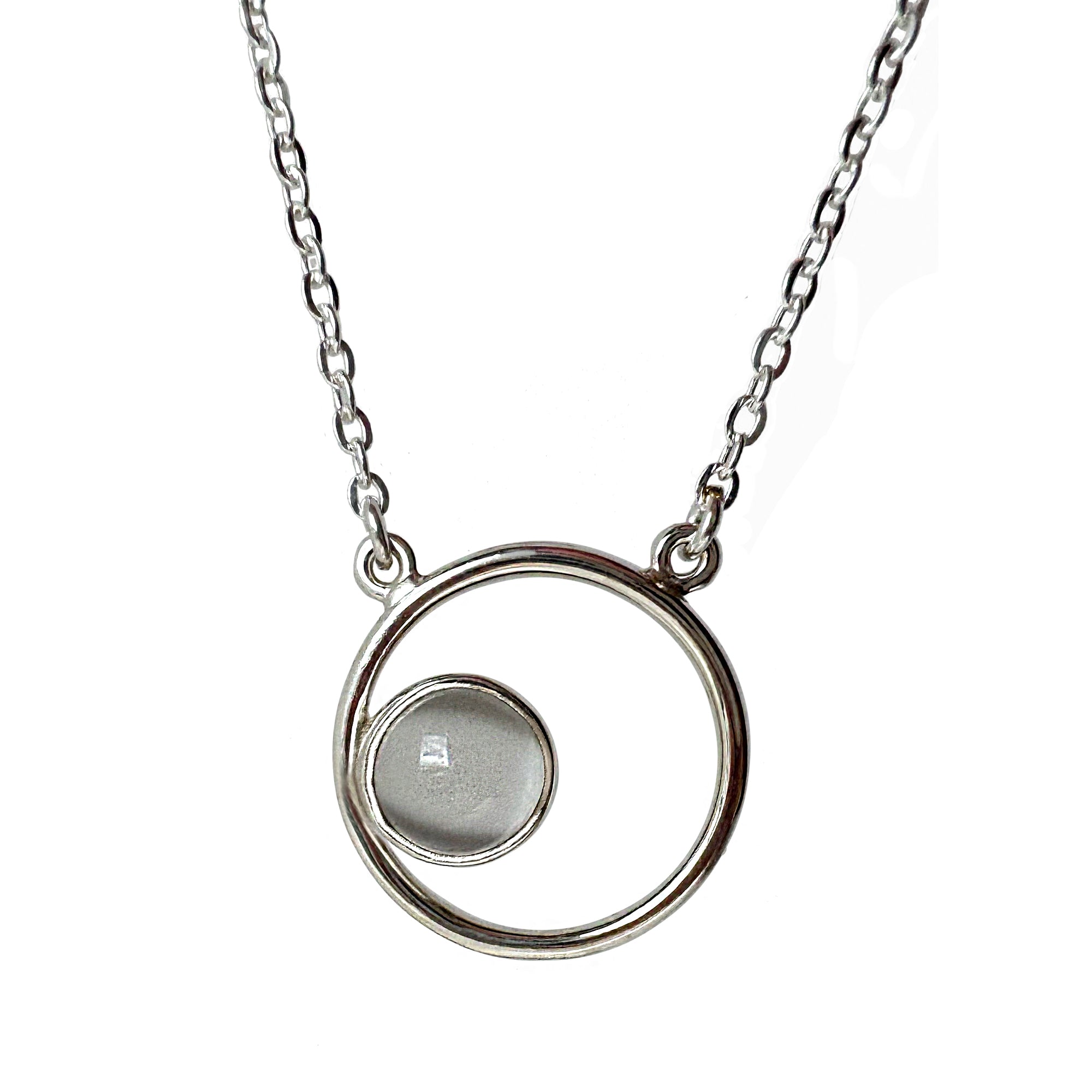 Collar Luna Plata