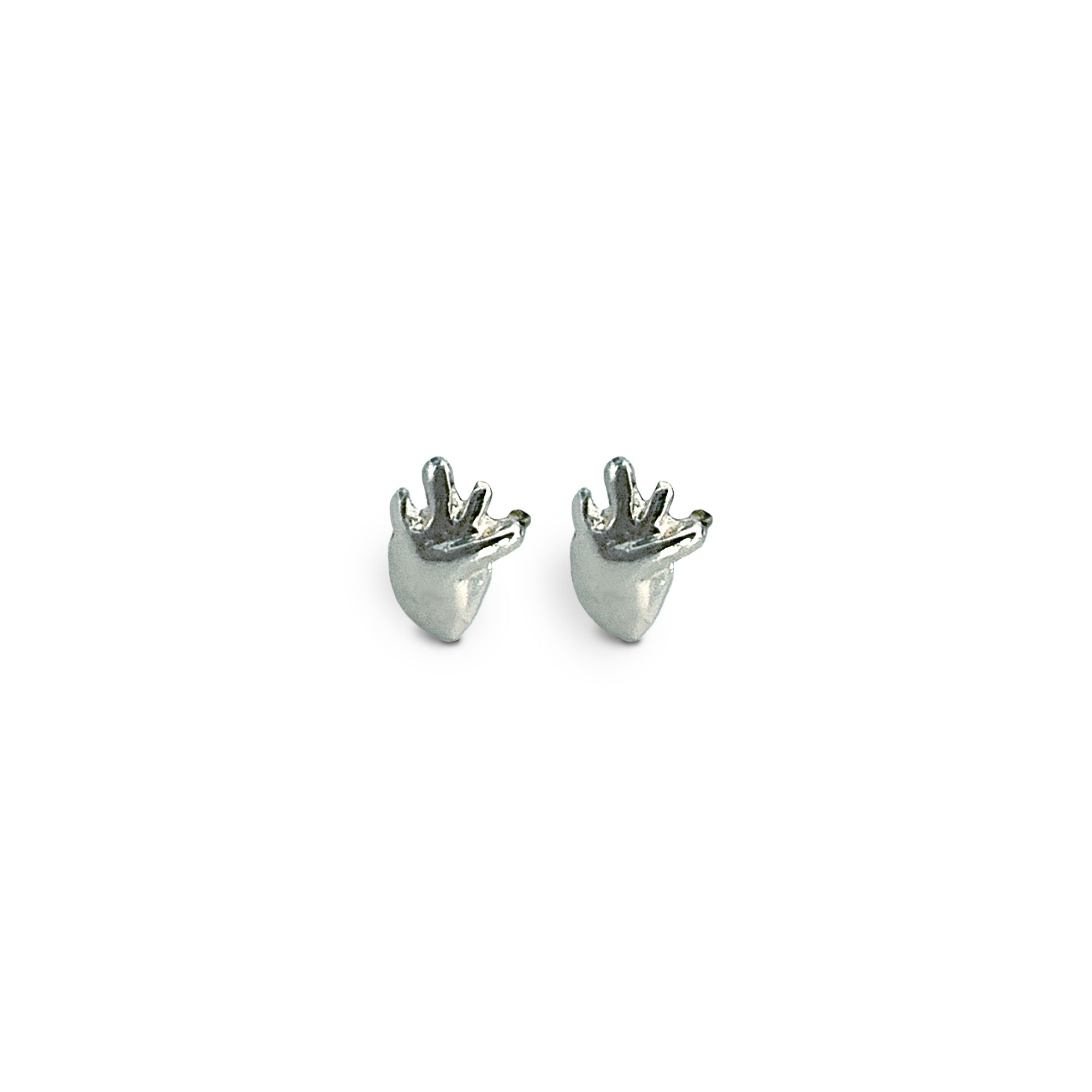 Aretes Piercing Corazon Anatomico Plata Mexicana Joyeria