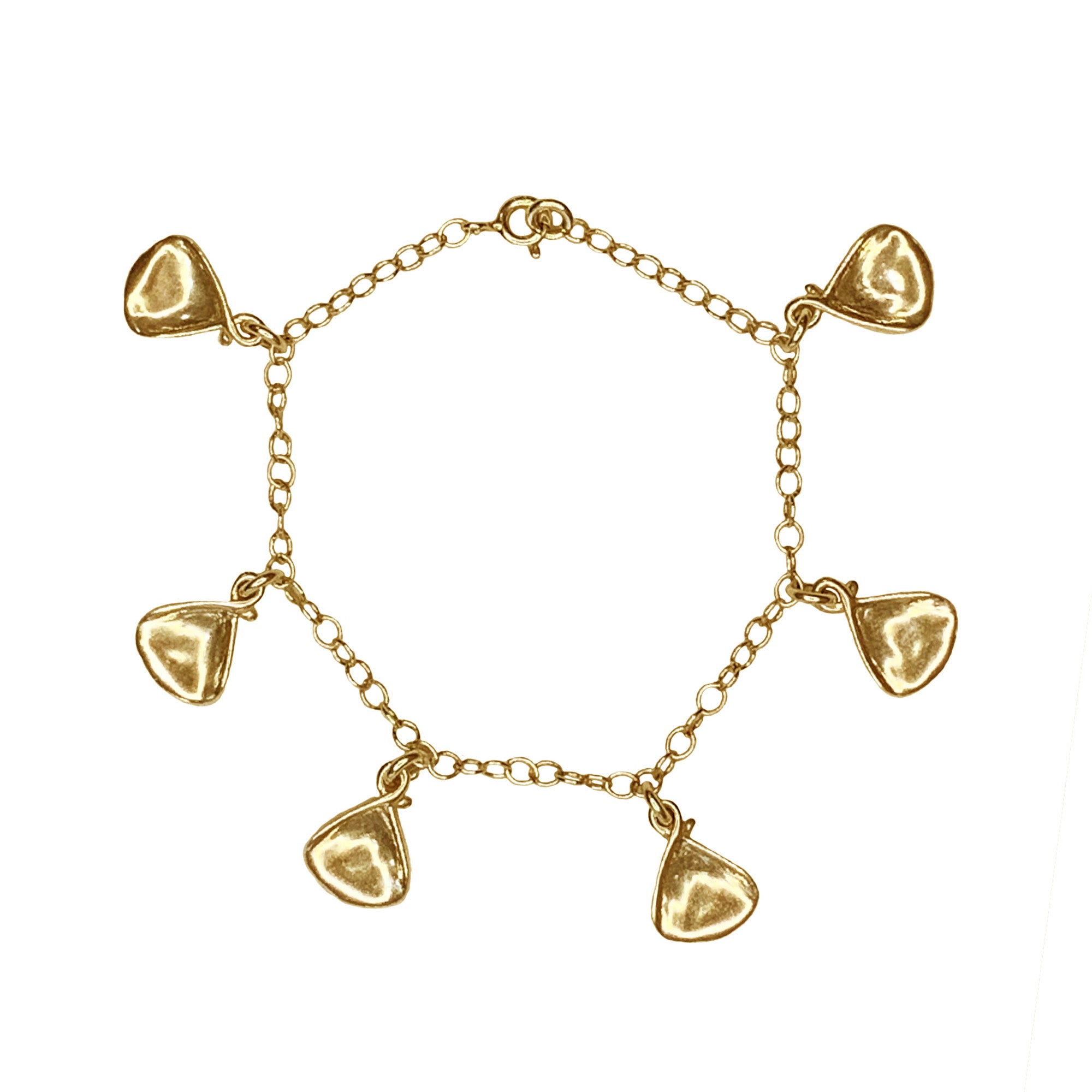 Pulsera Rosa Beige Mini Dorado