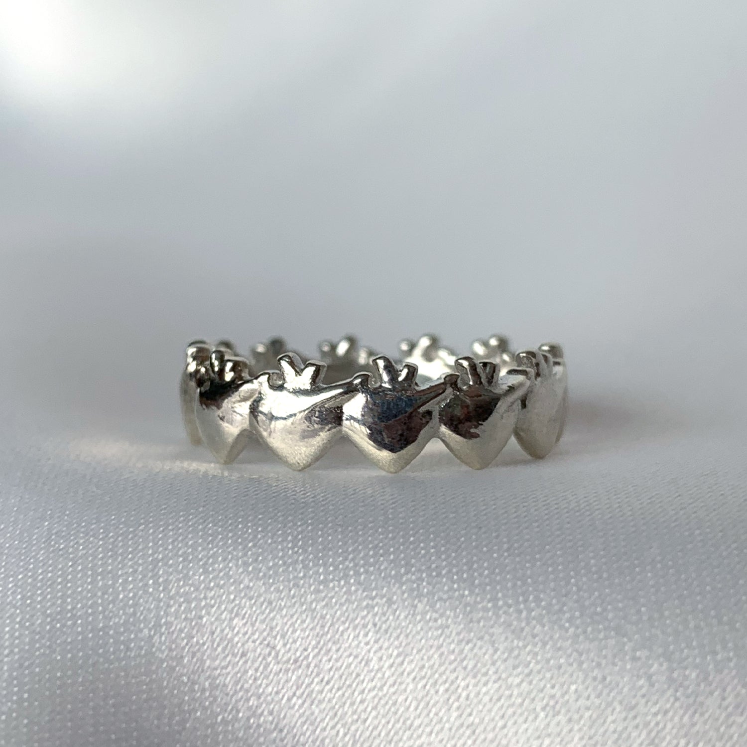 Anillo Corazón Mexicano Plata