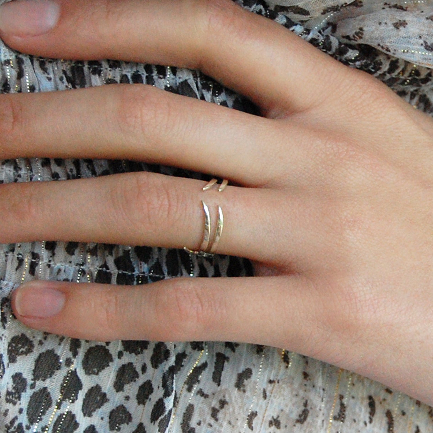 Anillo Elegante Venado Granizo Plata Mexicana