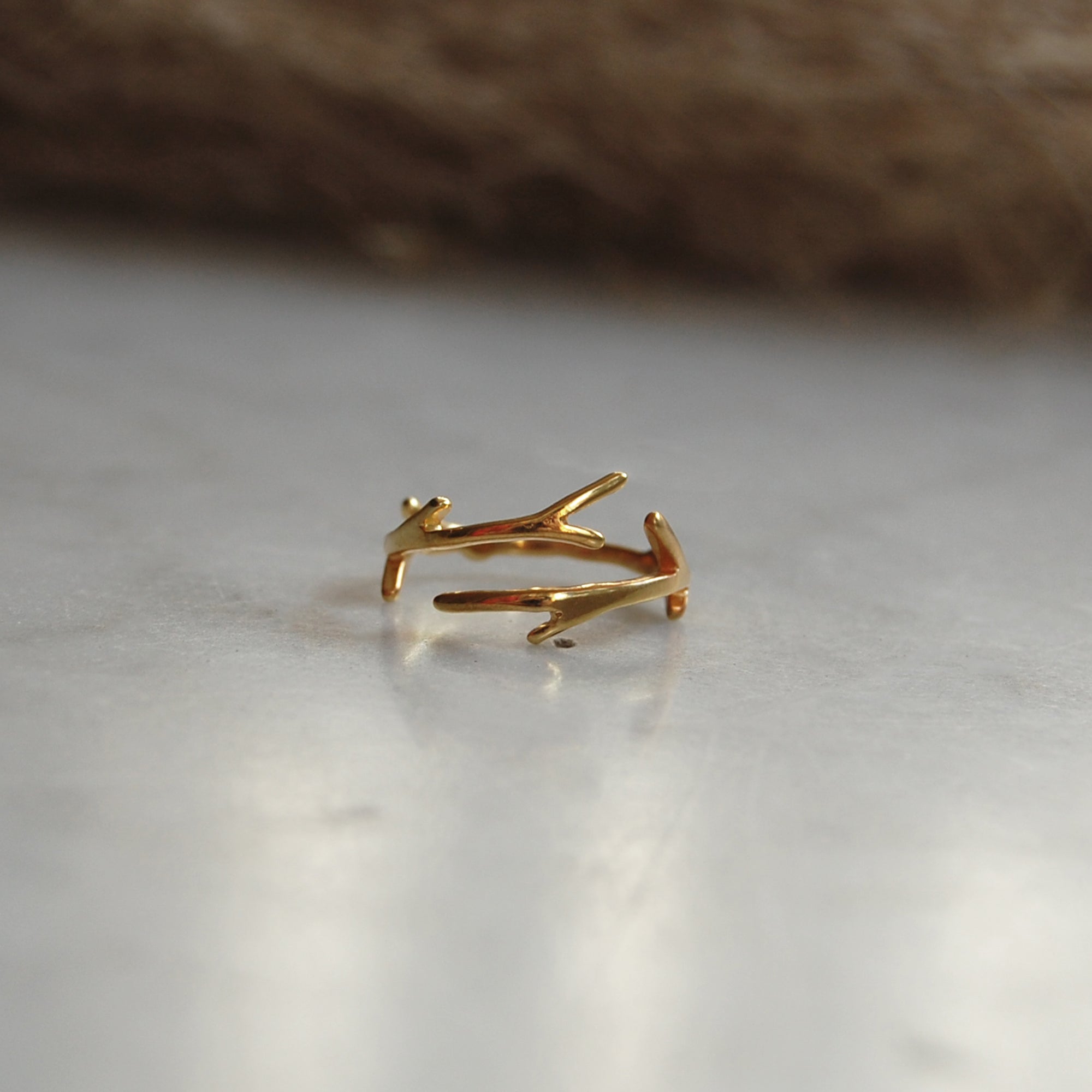 Anillo Pino Michoacano Dorado
