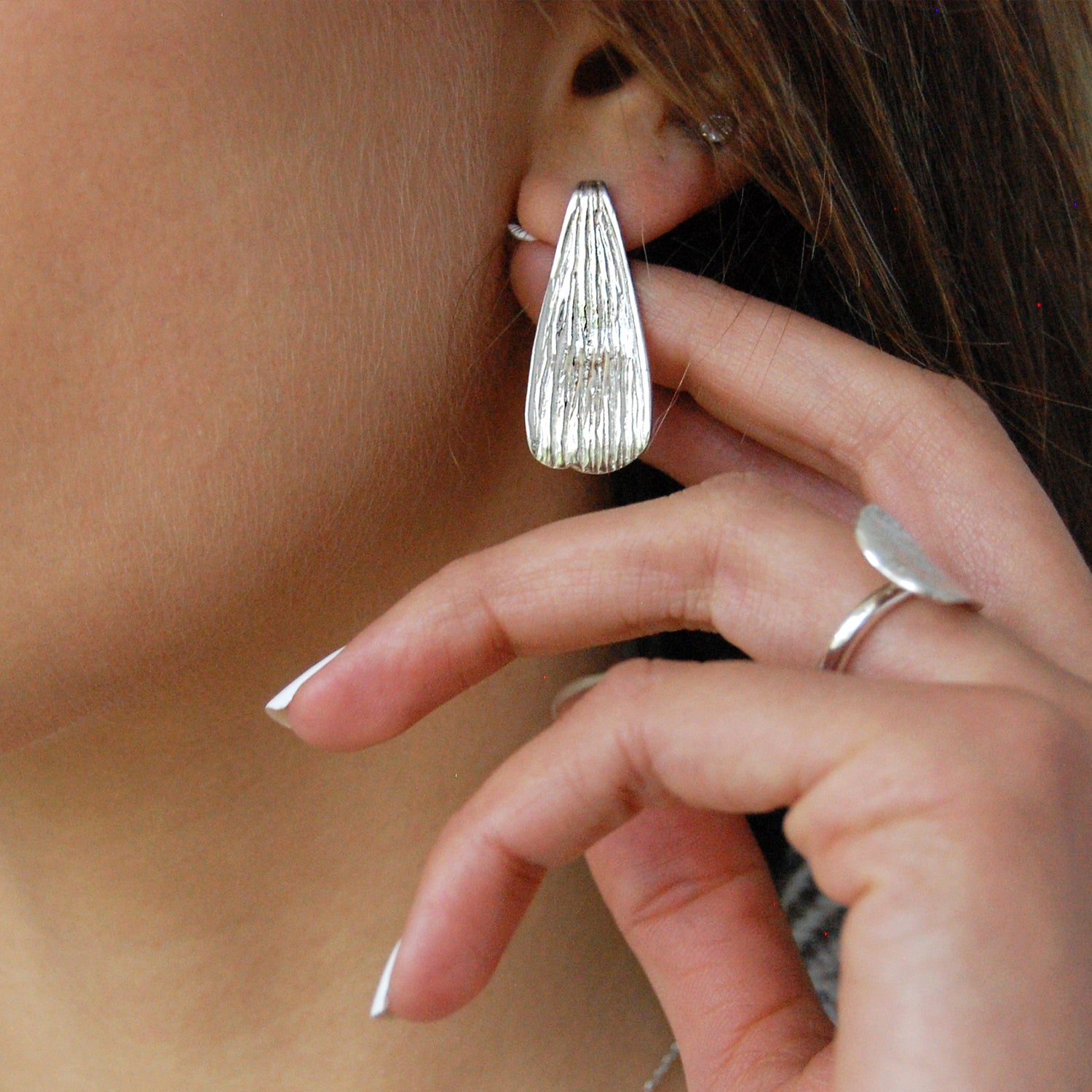 Aretes Largos Ligeros para Fiesta hechos de Plata Mexicana