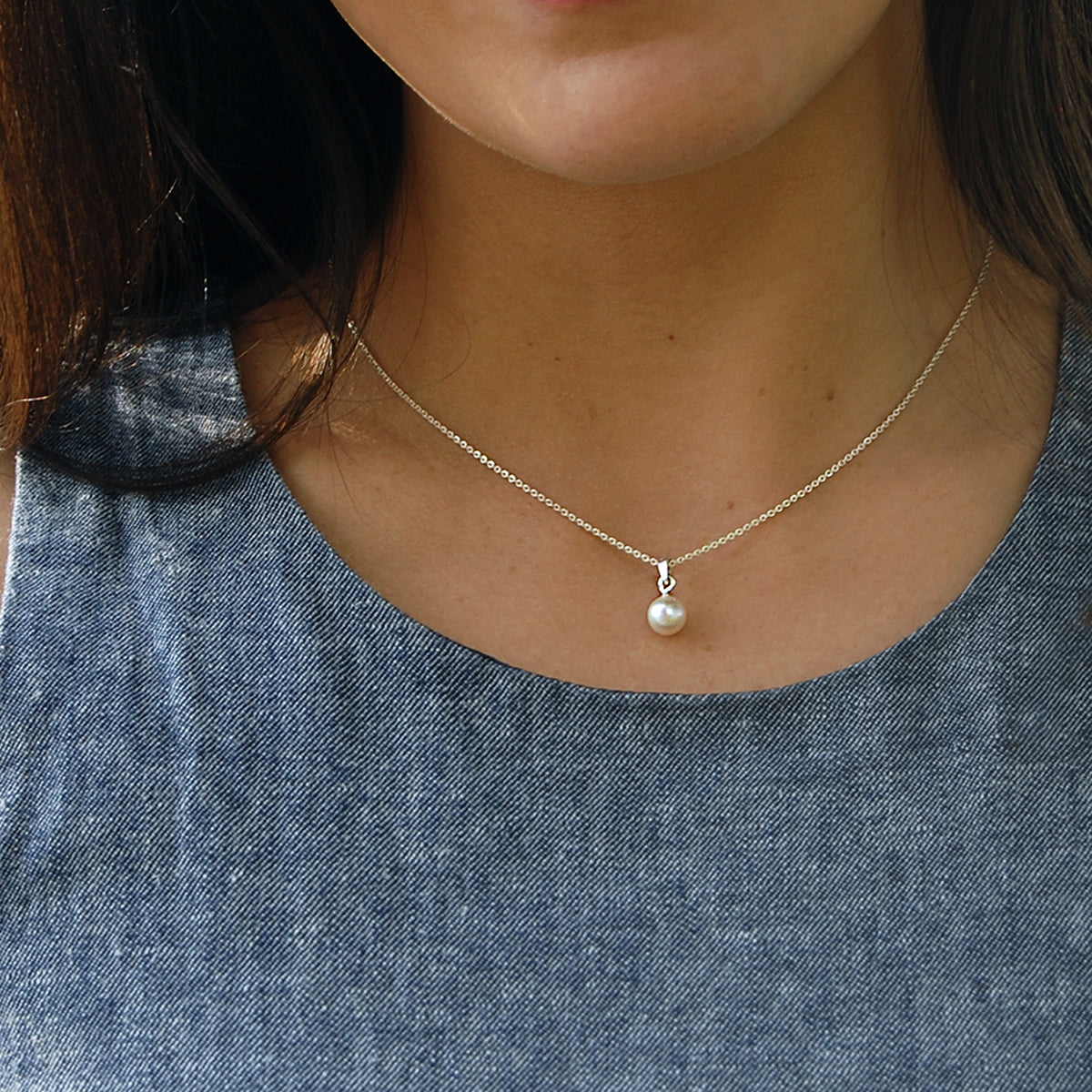 Collar de perla en plata de Taxco