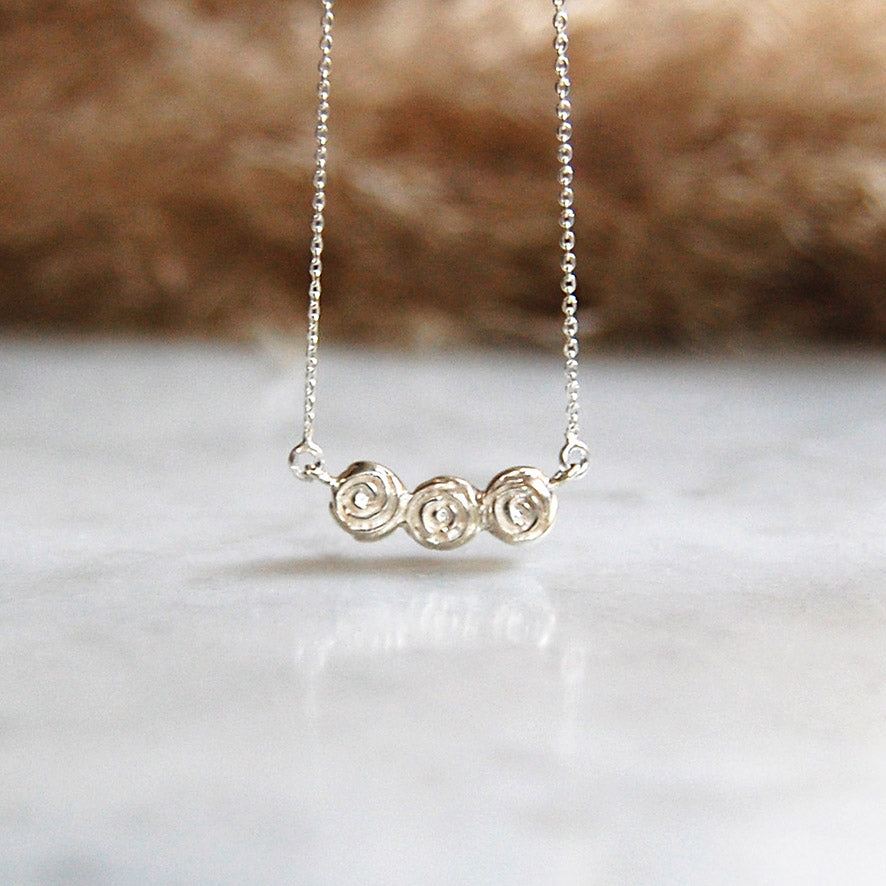 Collares Flores Plata .925 hecho en Taxco por artesanos mexicanos