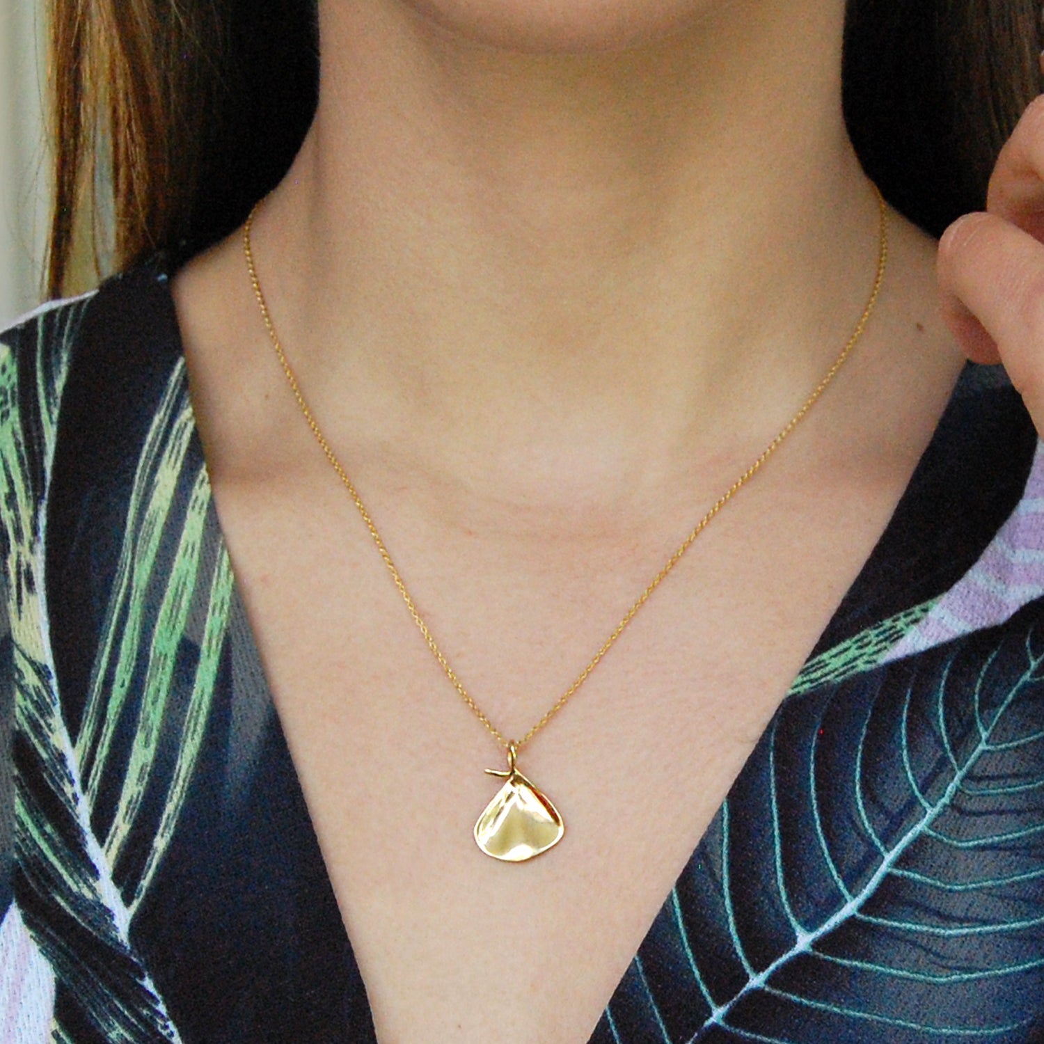 Collar Rosa Beige Dorado