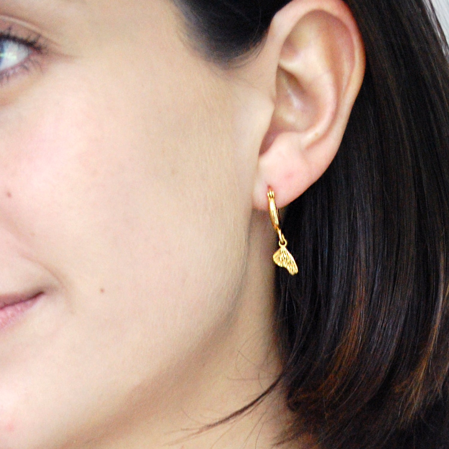 Mini Arracadas Monarca Dorado