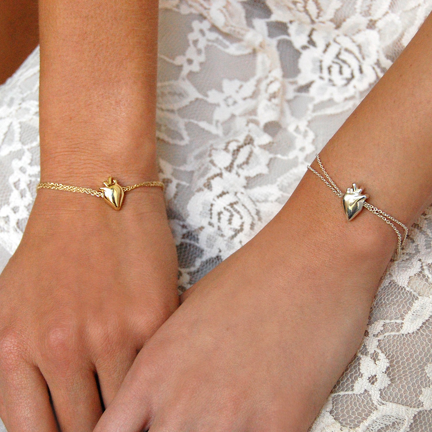Pulsera Corazón Mexicano Plata
