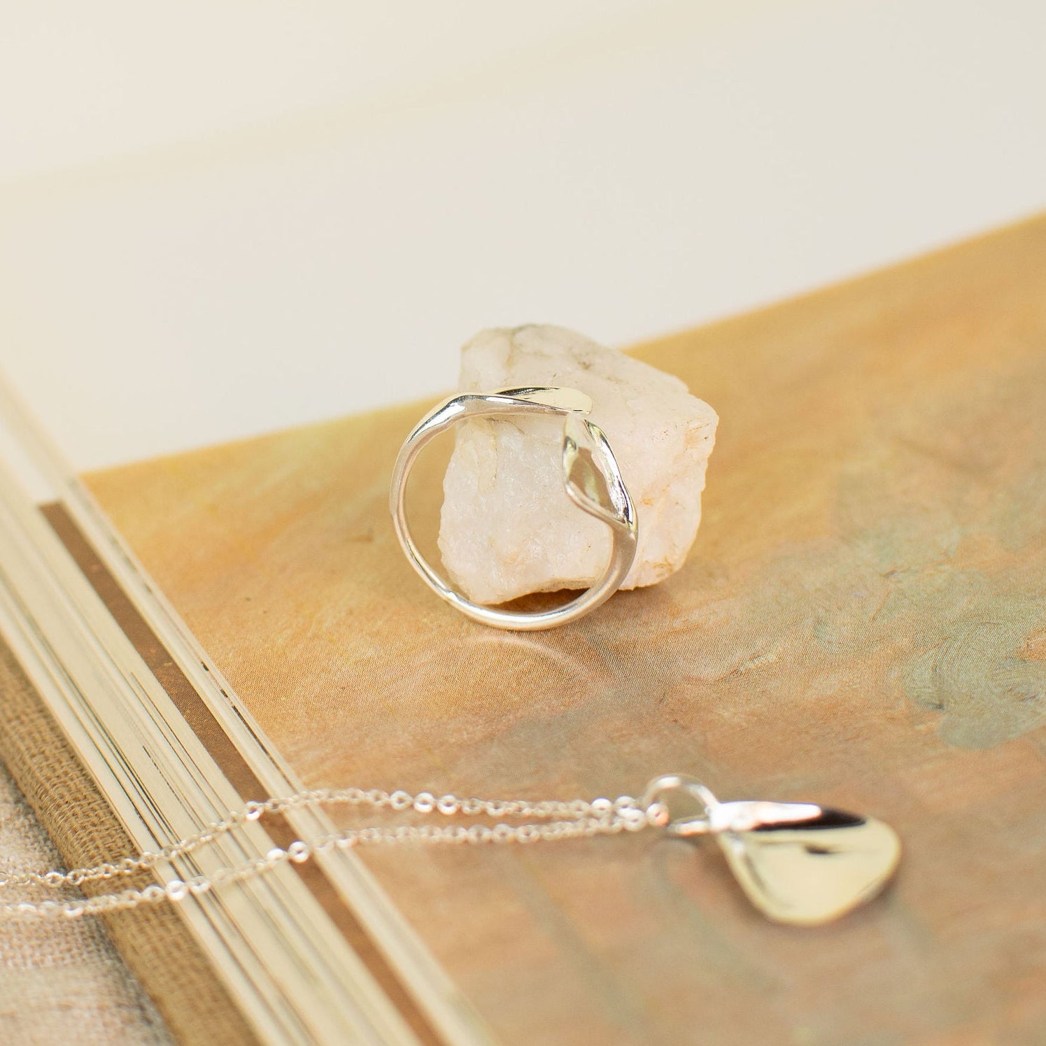 Anillo Inspirado en Xochimilco Mexico Plata de Ley