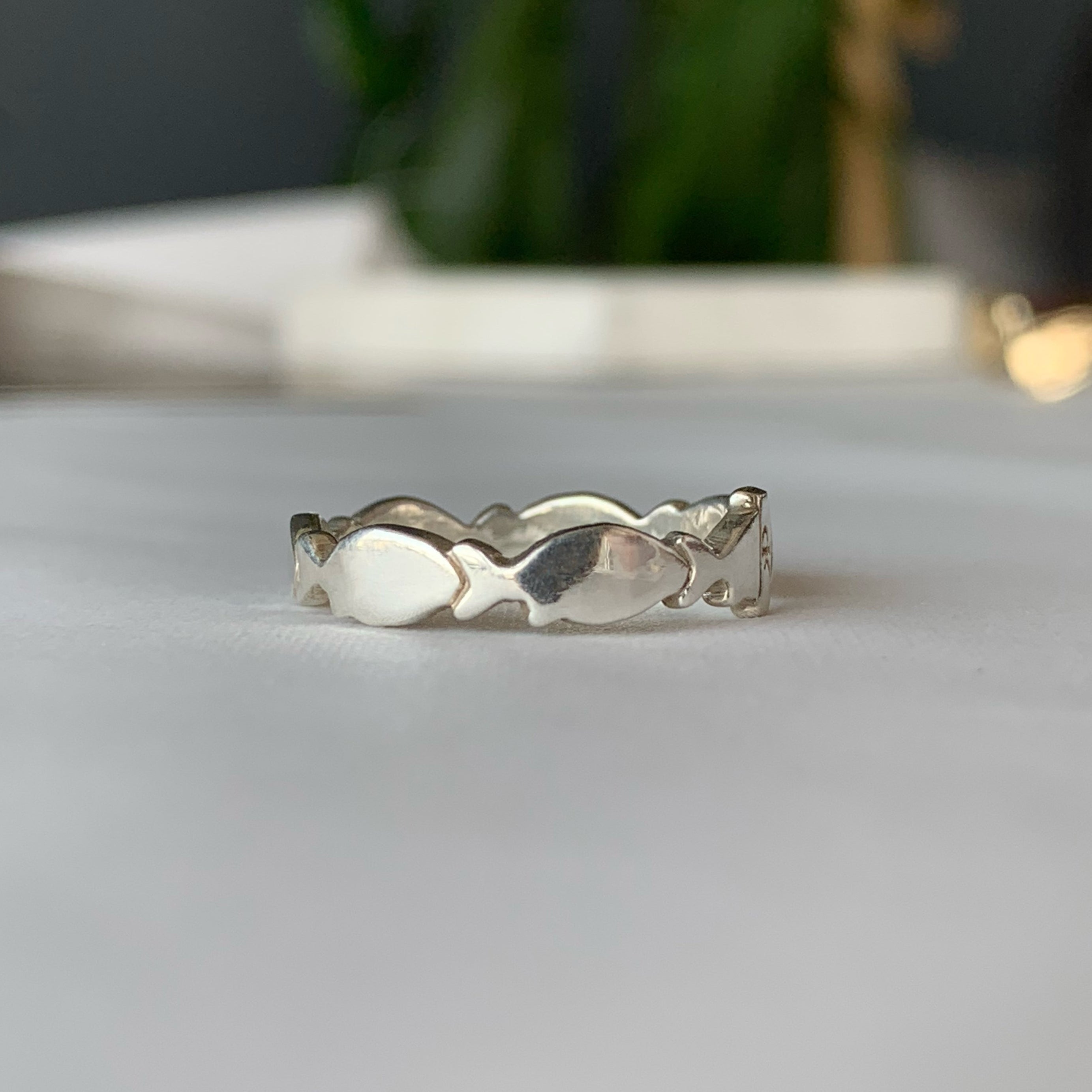 Anillo Pescaditos Plata Taxco Hecho en Mexico Joyas