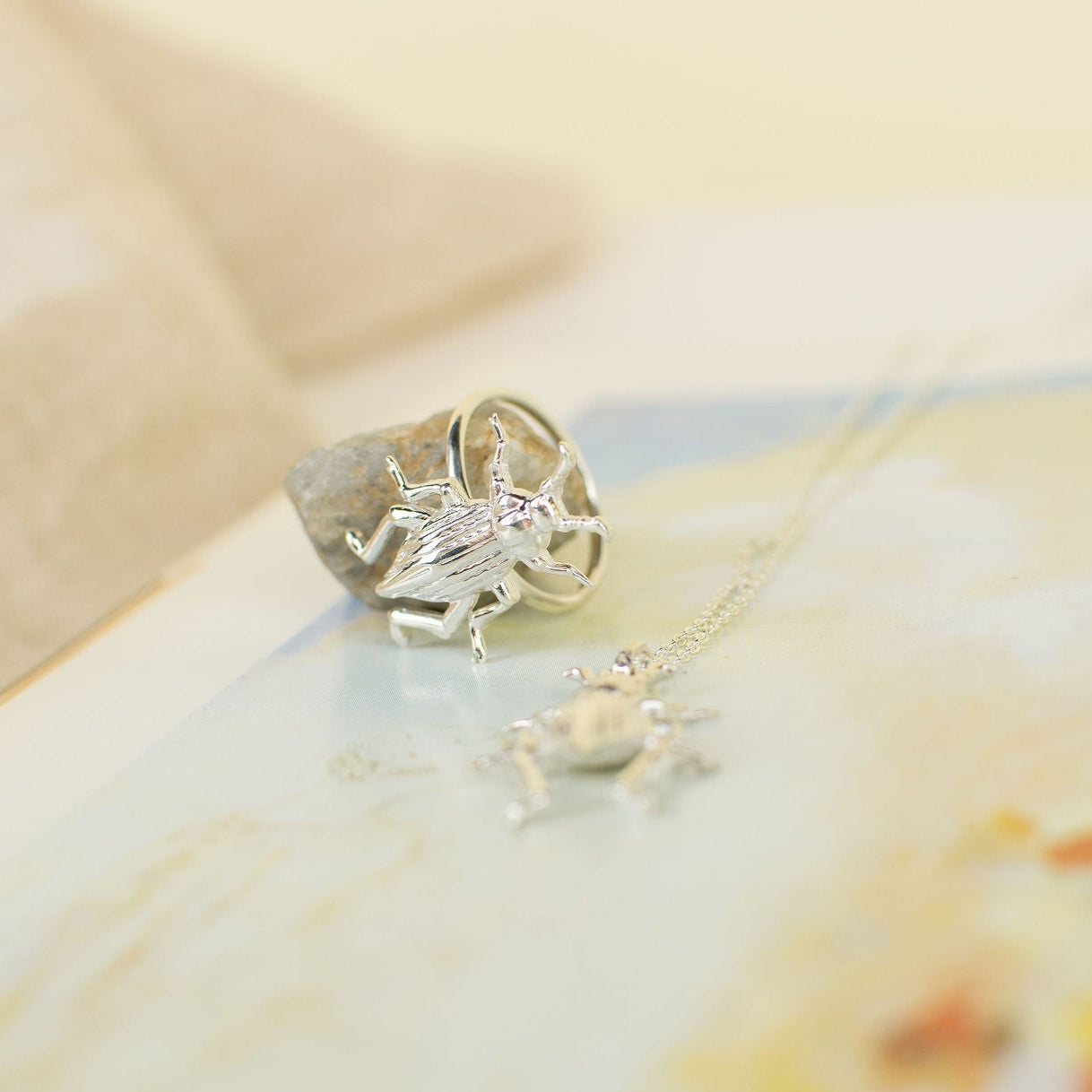 Anillo Plata Escarabajo Sterling Silver