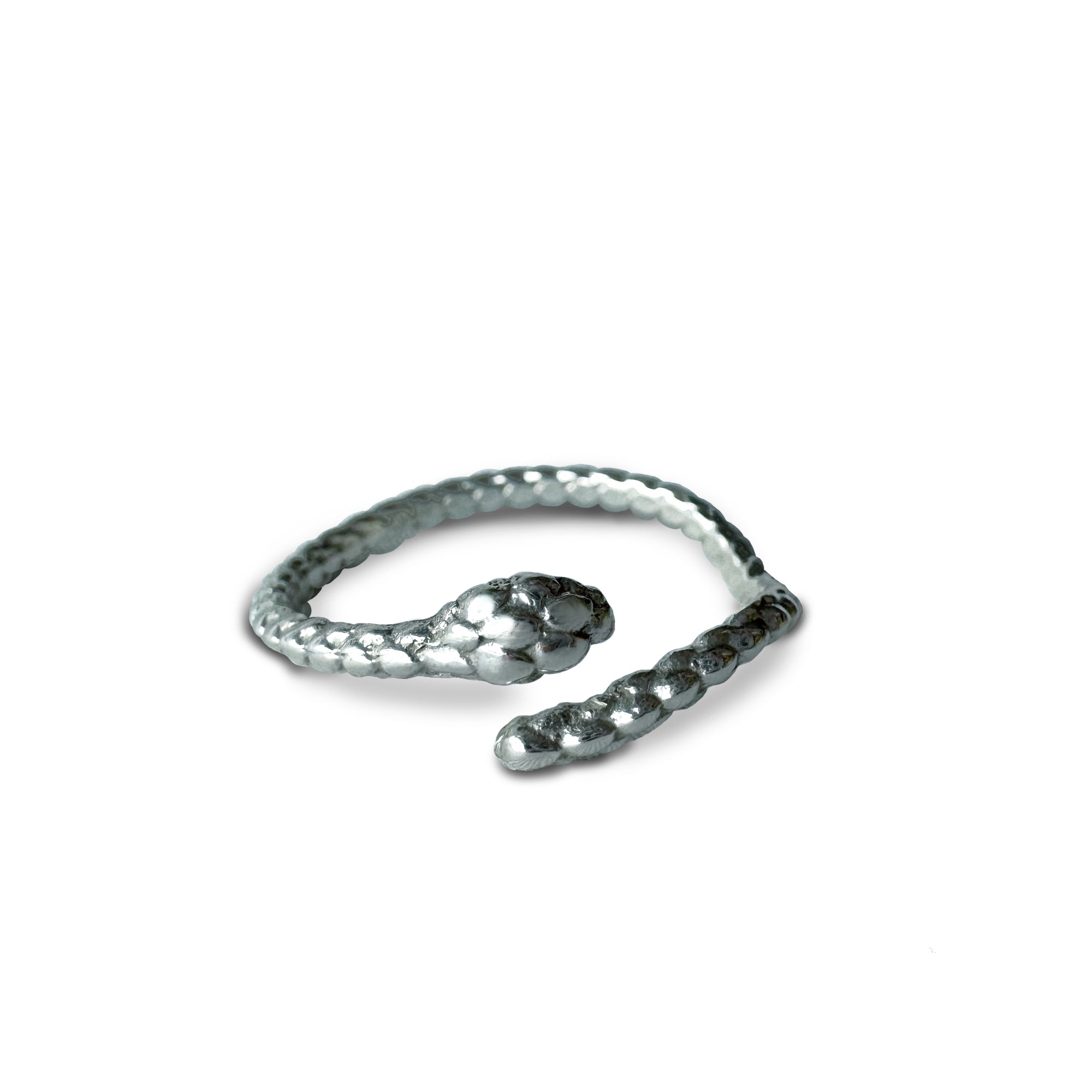 Anillo Serpiente Vibora Quetzalcoatl Plata de Ley