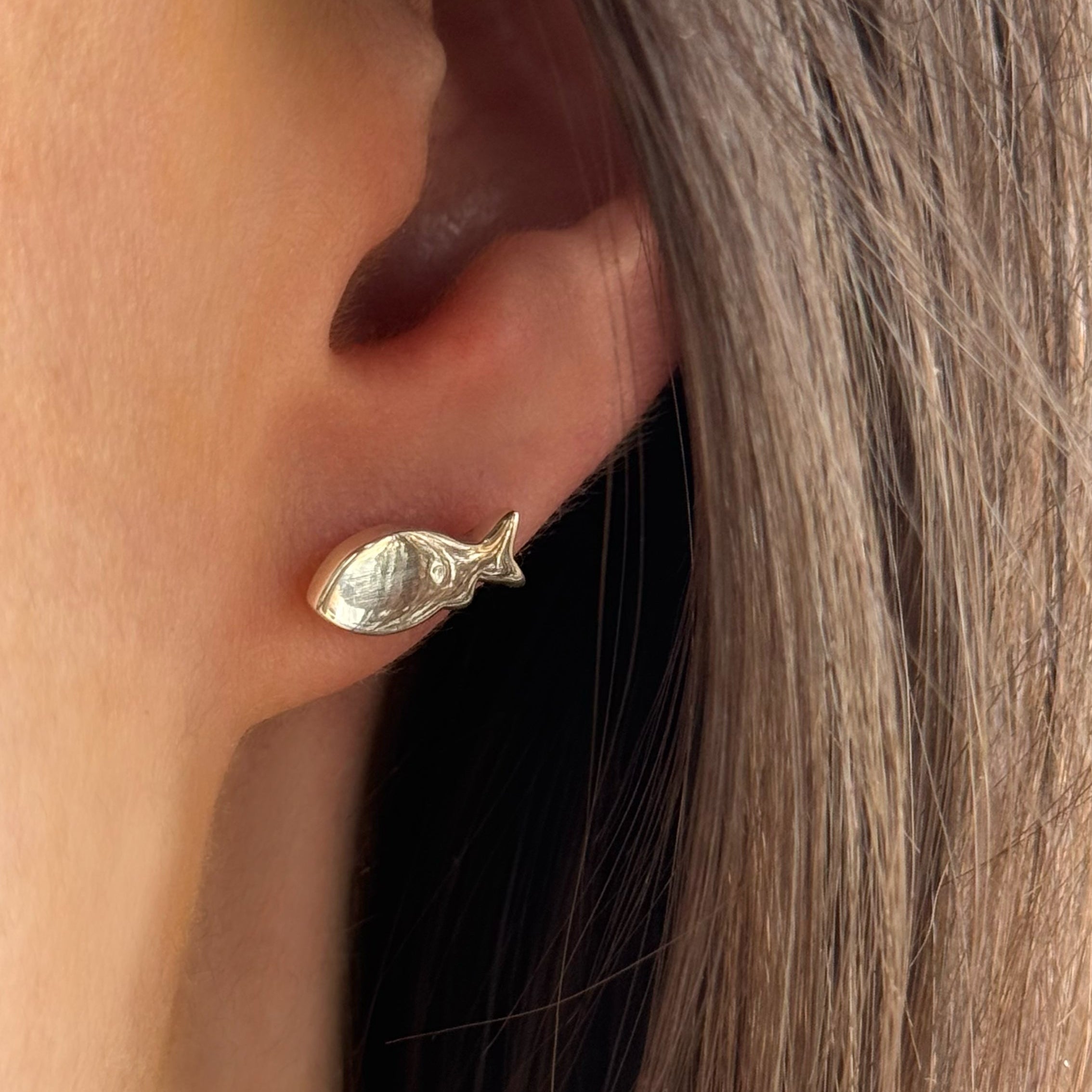 Broqueles Peces de plata joyeria del Oceano Mar de Cortes