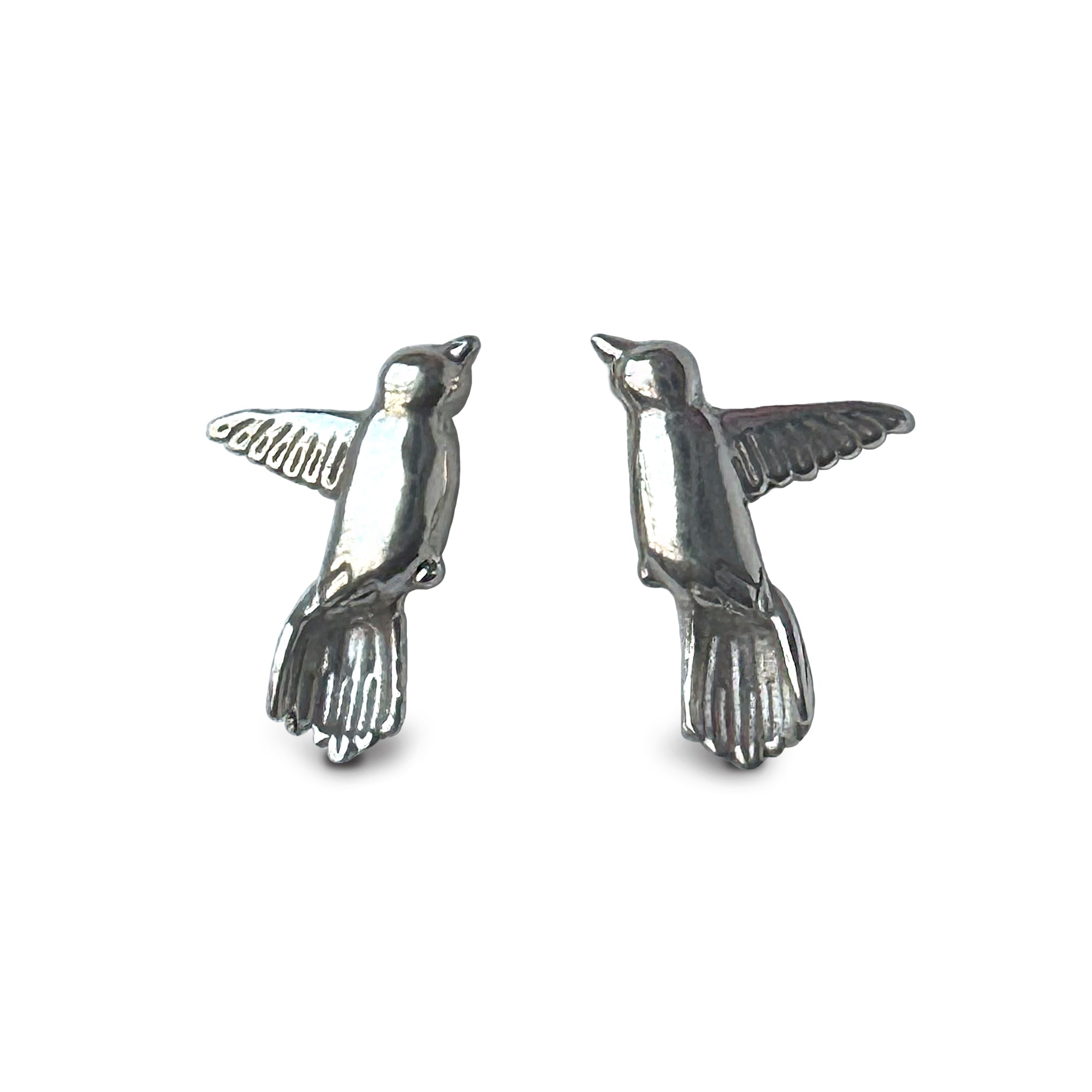 Aretes Colibri Colibries Plata Joyeria Mexicana Moderna