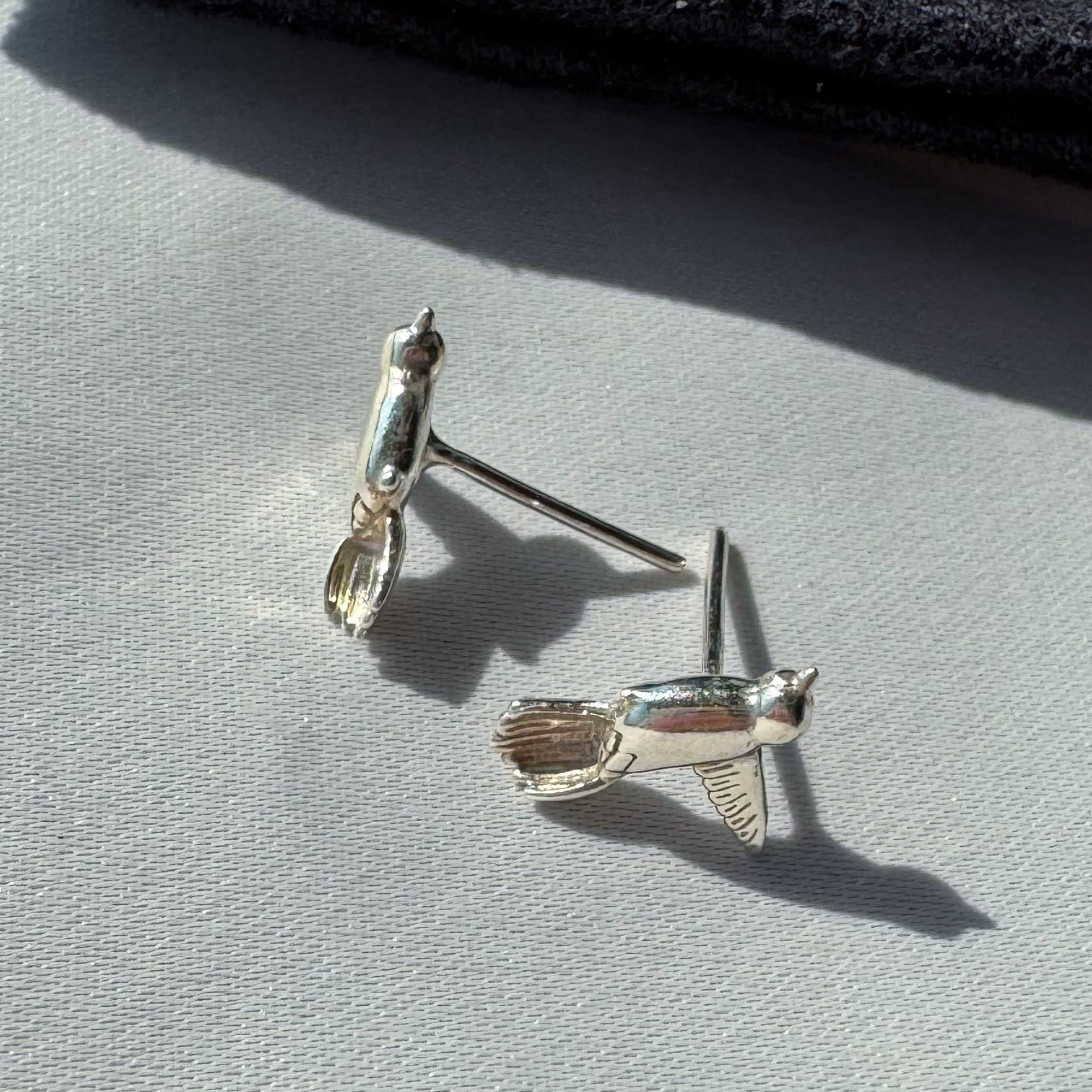 Aretes Colibri Dia De Muertos Plata Taxco Mexico Joyeria