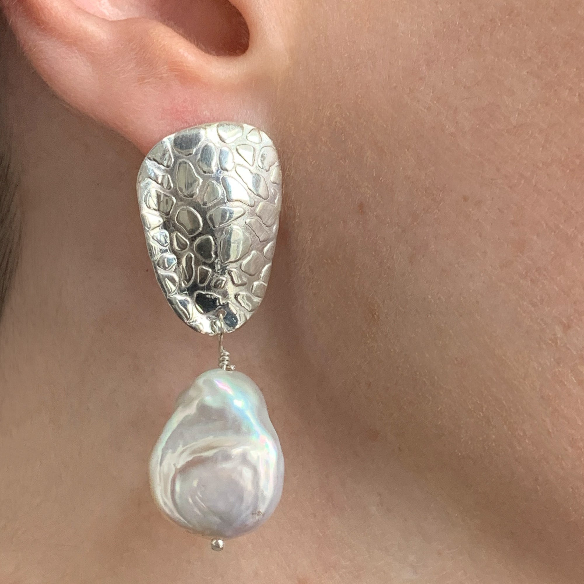 Aretes Nopal Perla