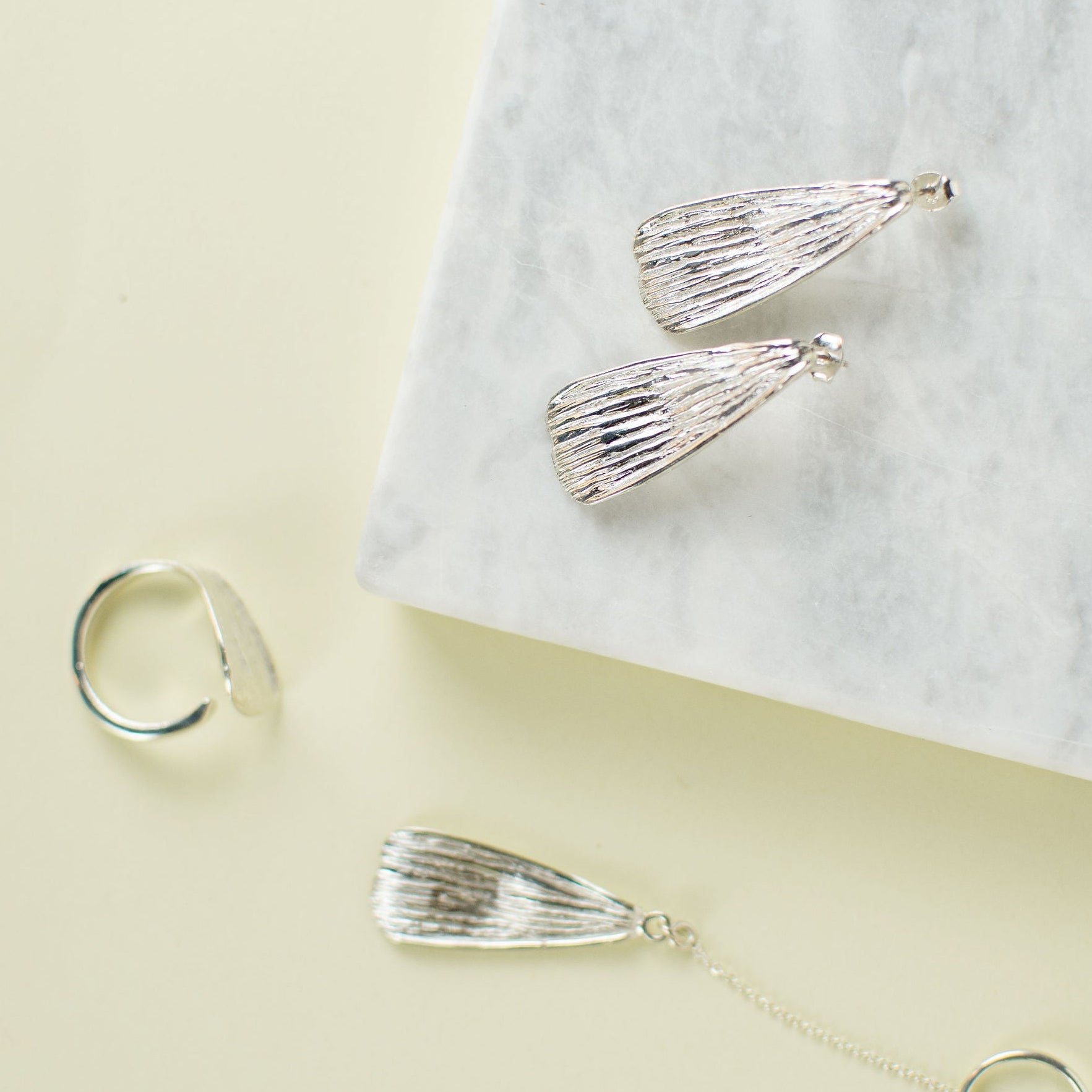 Set de Joyeria Plata Flor de Cempasuchil