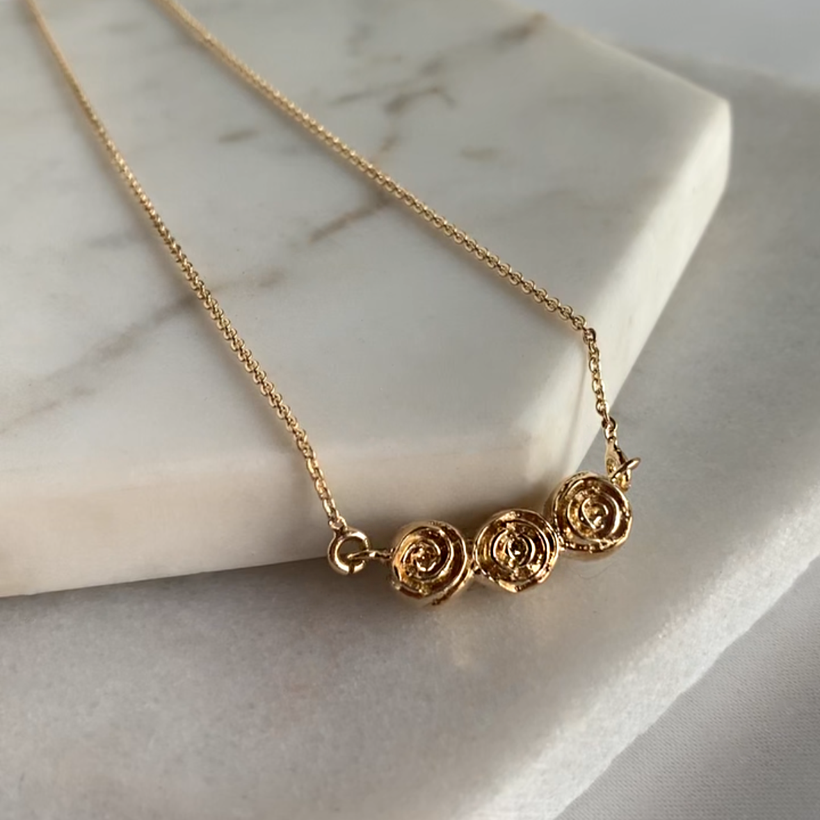 Flores Xochimilco Collar Plata Bañado en Oro