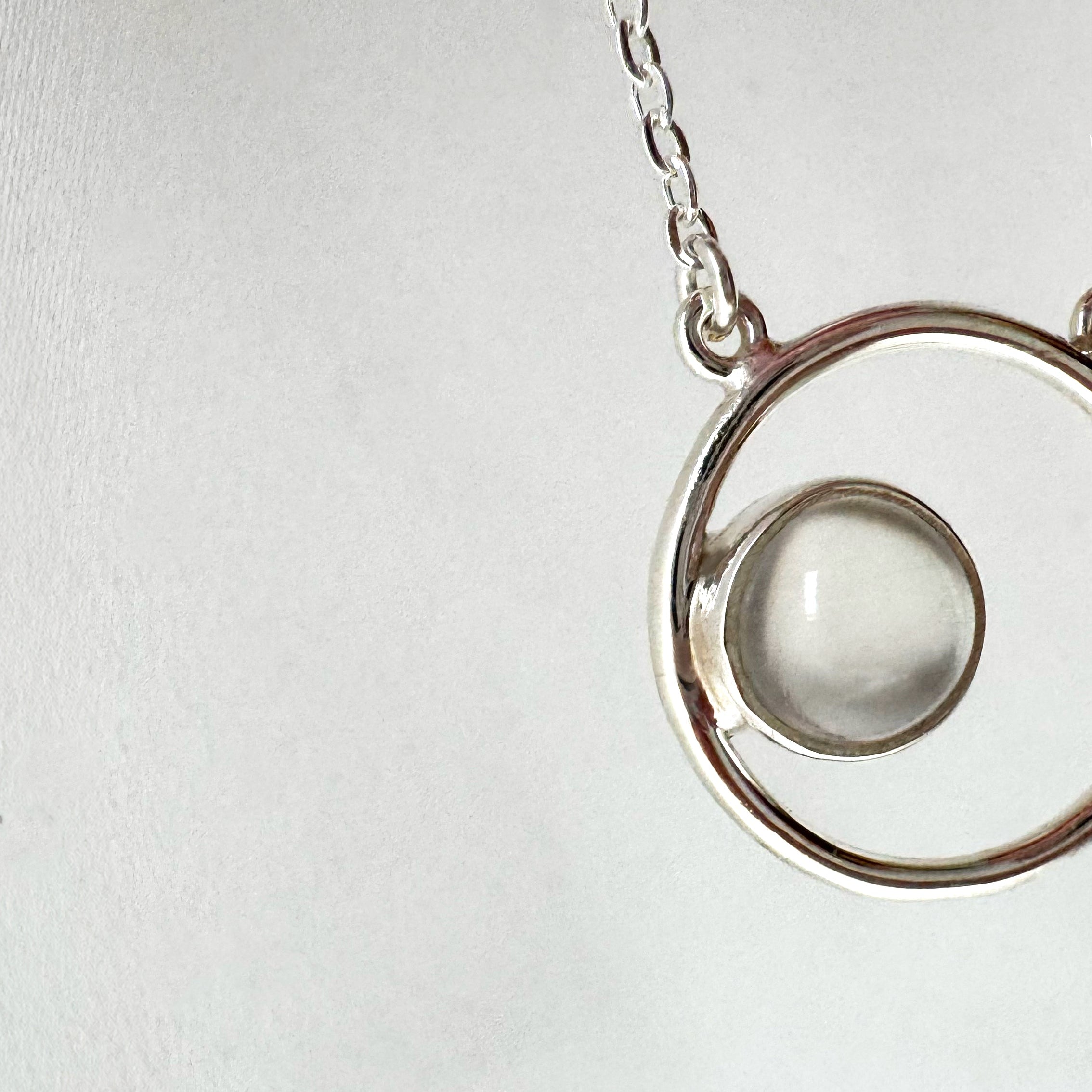 Collar Luna Plata