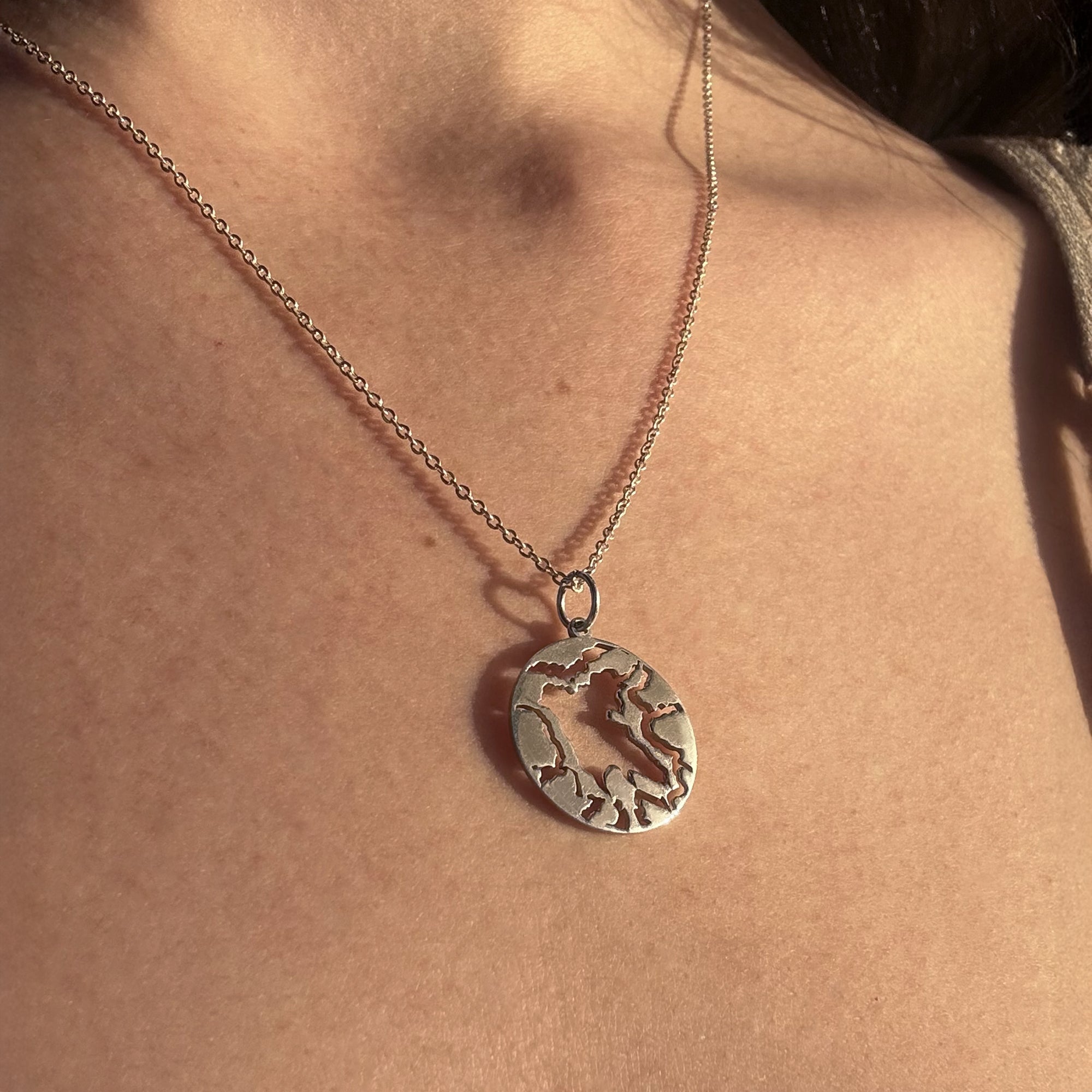 Dije Valle de Bravo Cadena de Plata de Ley