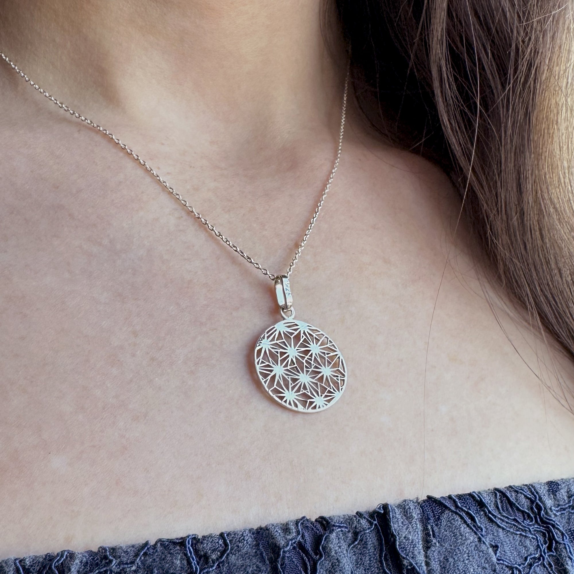 Collar Cactus Acuña Plata