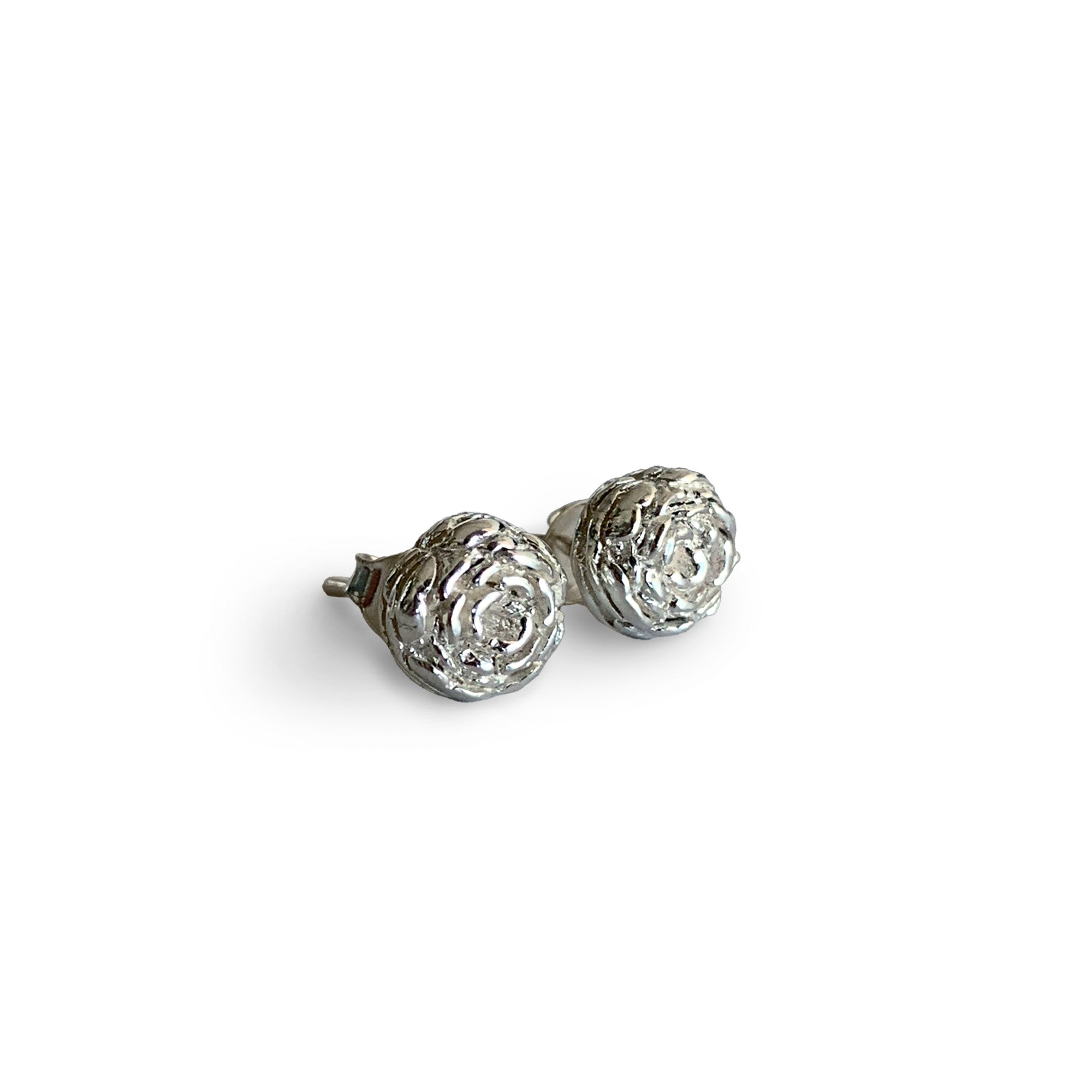 Aretes Flor Cempasúchil Plata