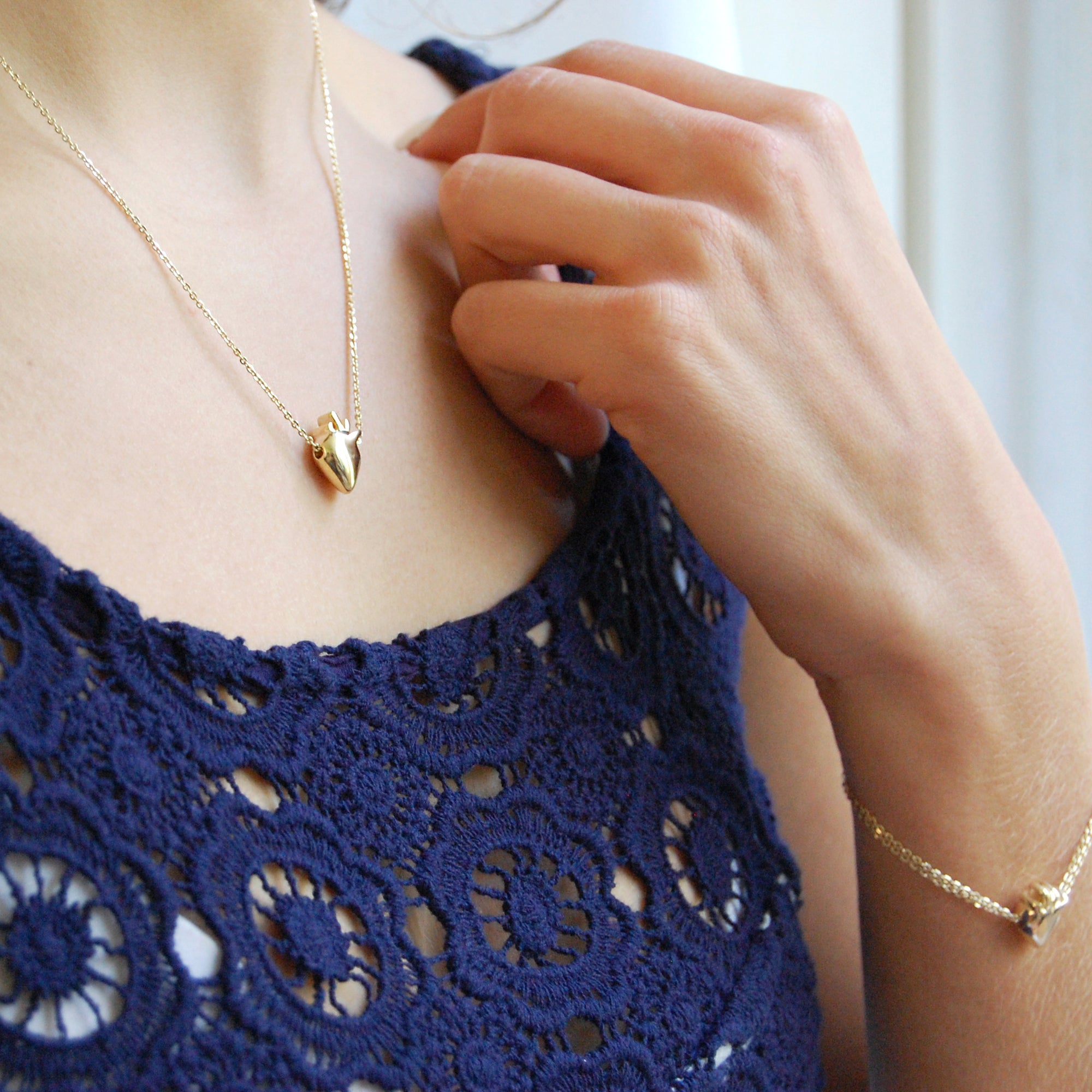 Gold Vermeil Corazón Mexicano Necklace