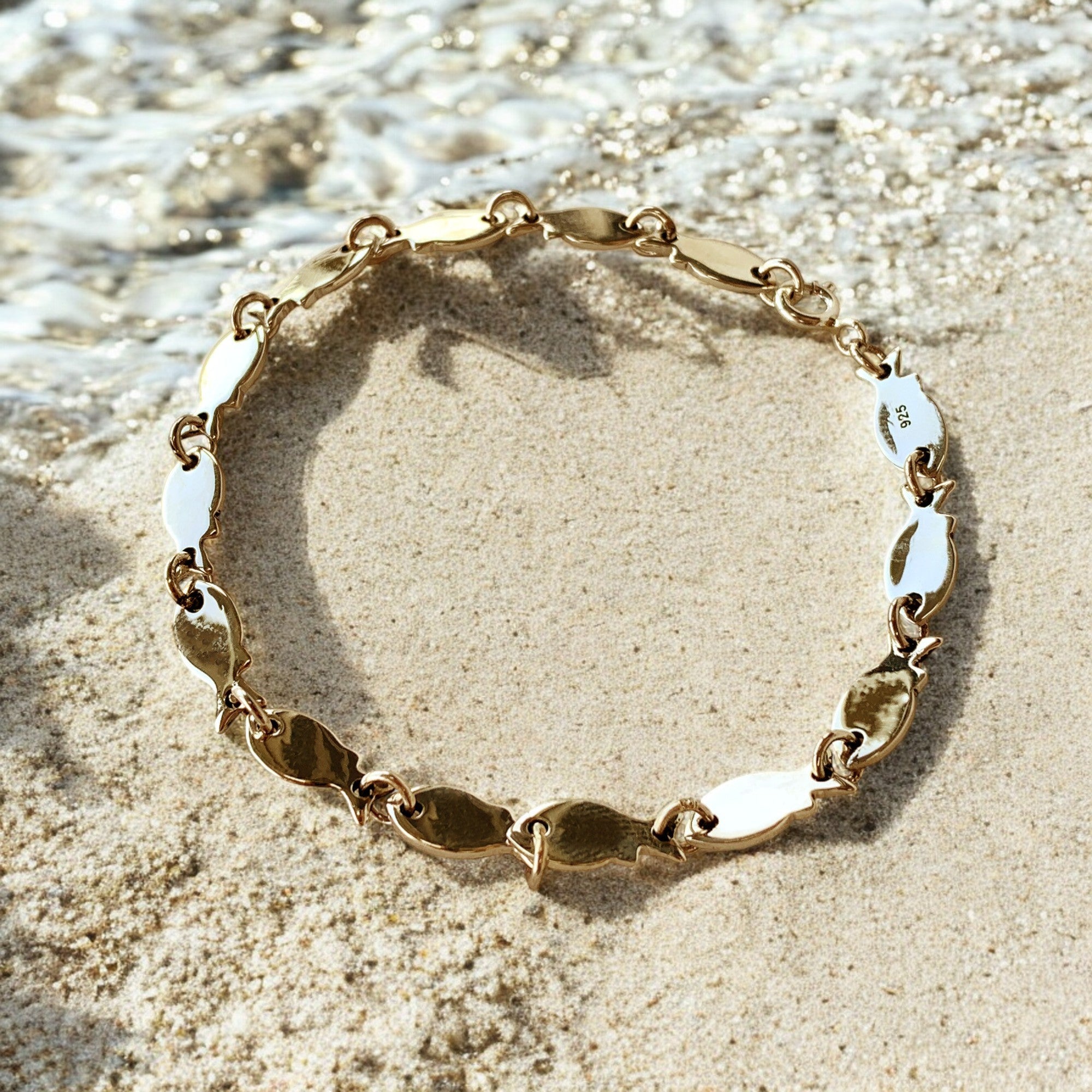 Pulsera Pecesitos Plata 925 Taxco Pescado 