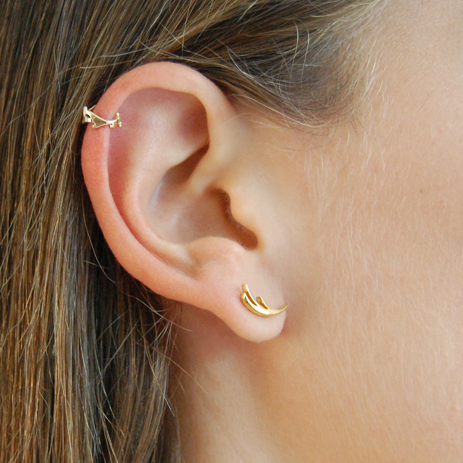 Piercing Falso Pino Michoacano Dorado