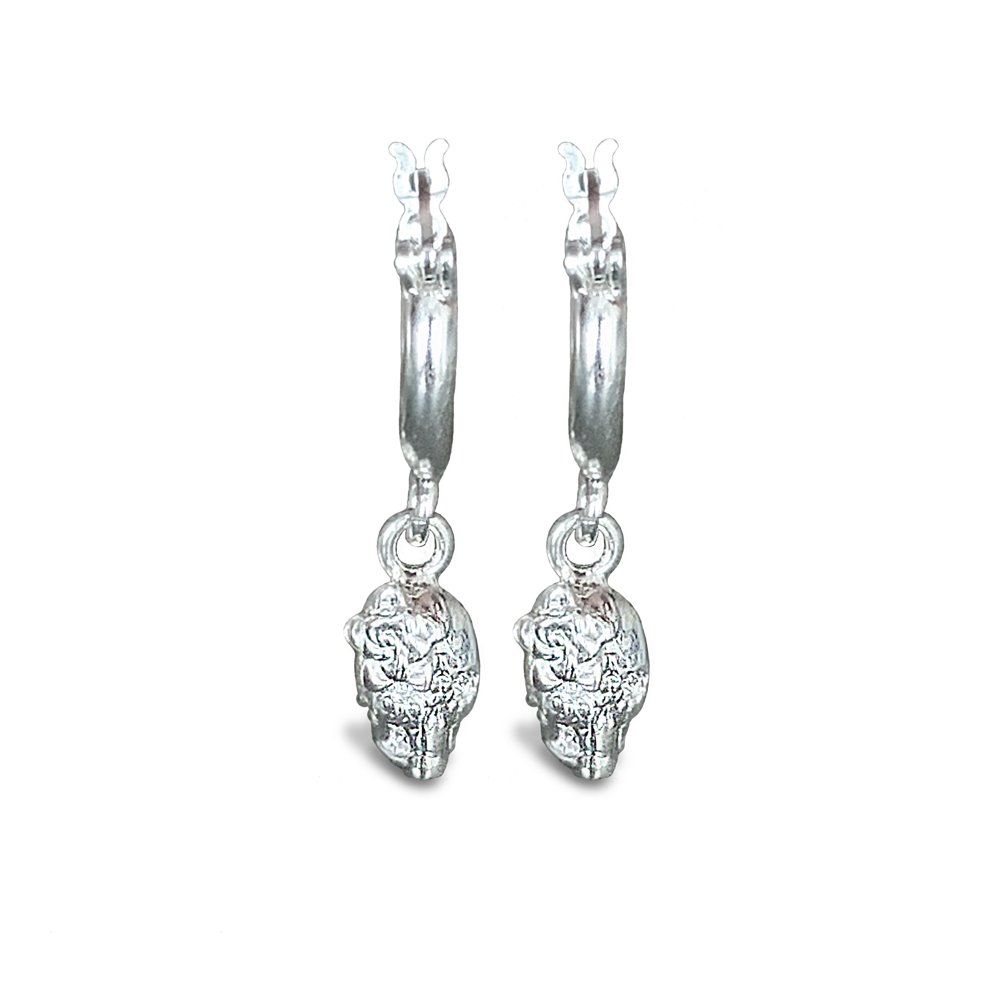 Mini Arracadas Catrina Plata