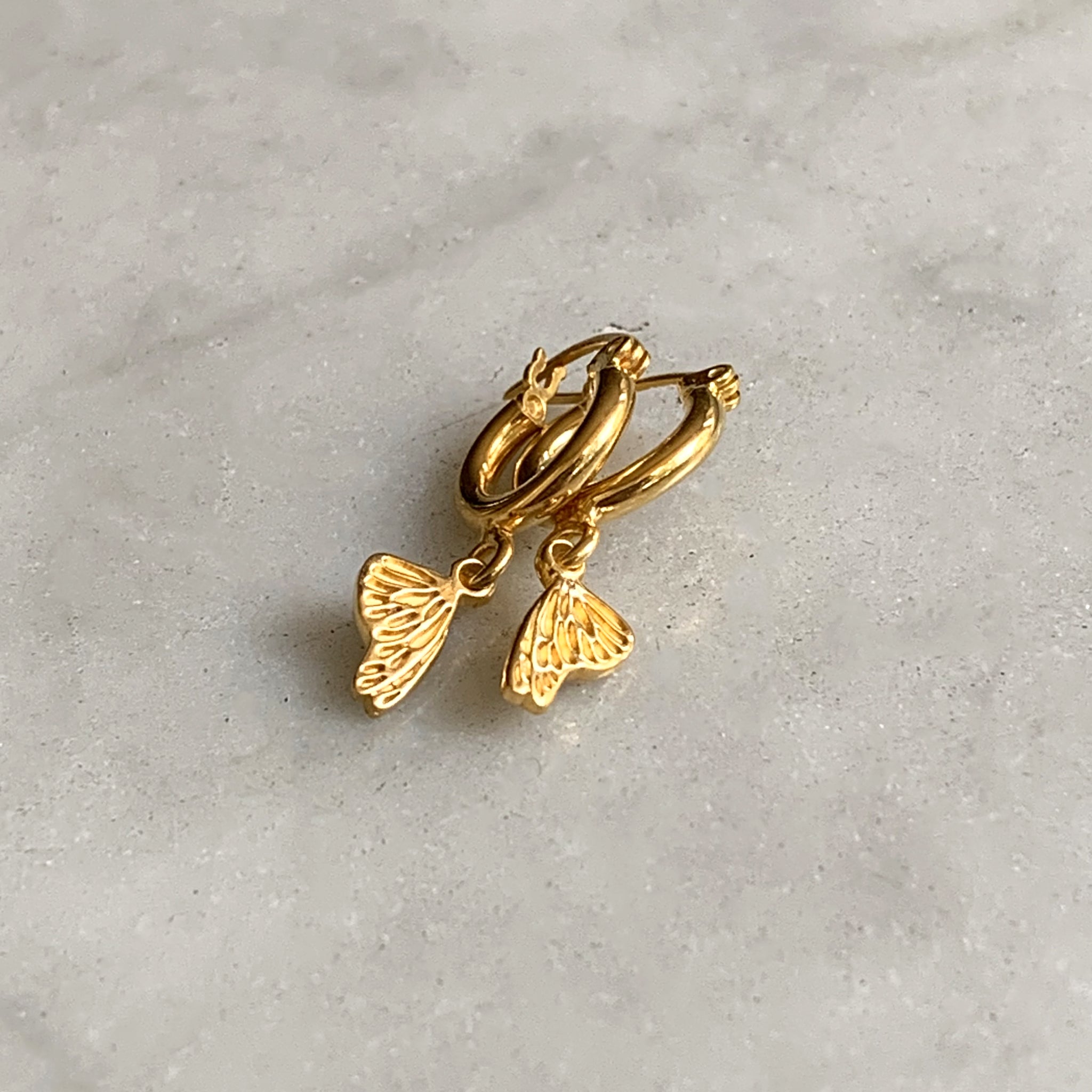 Huggies Mariposa Monarca Plata Taxco Aretes