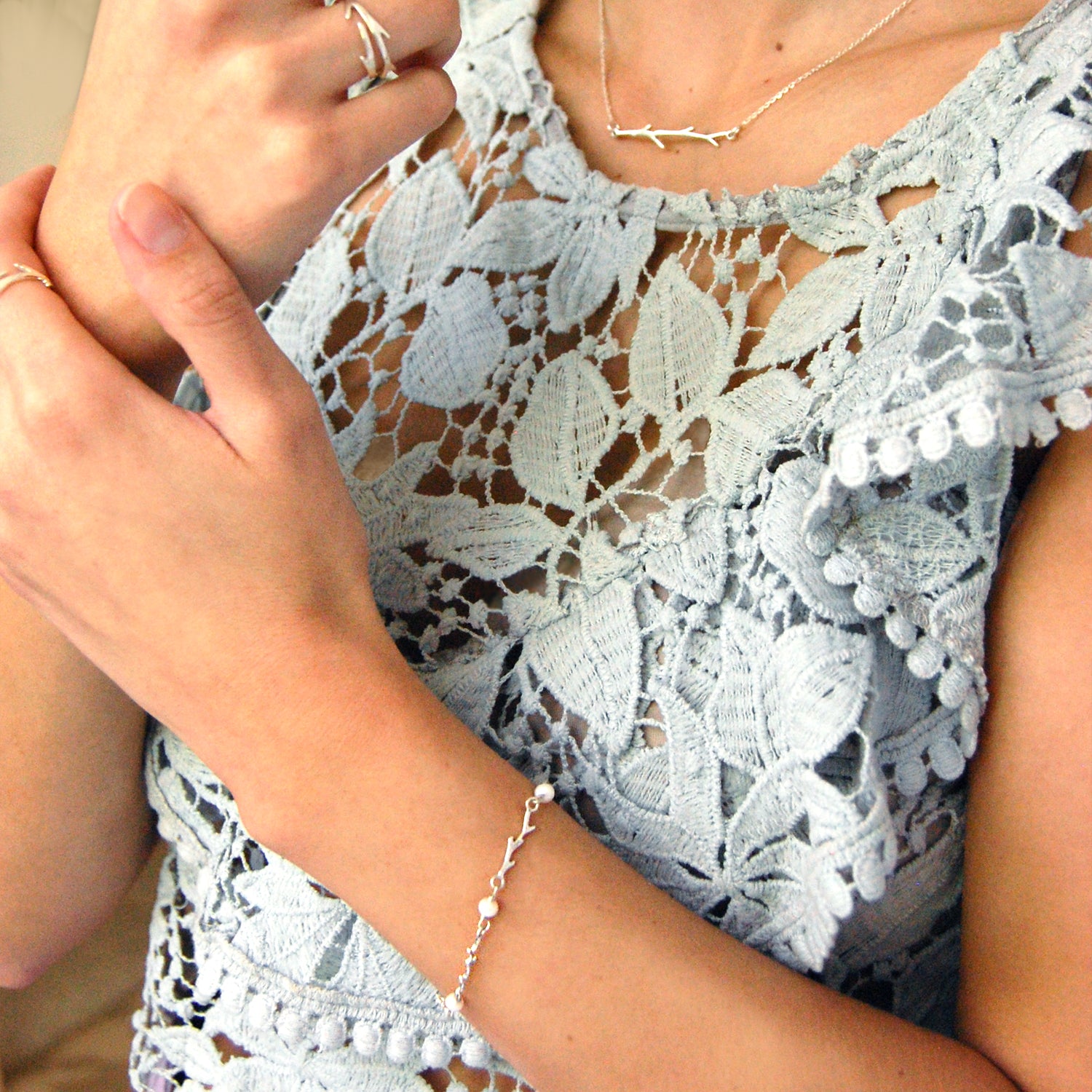 Pulsera Pino Michoacano Perla
